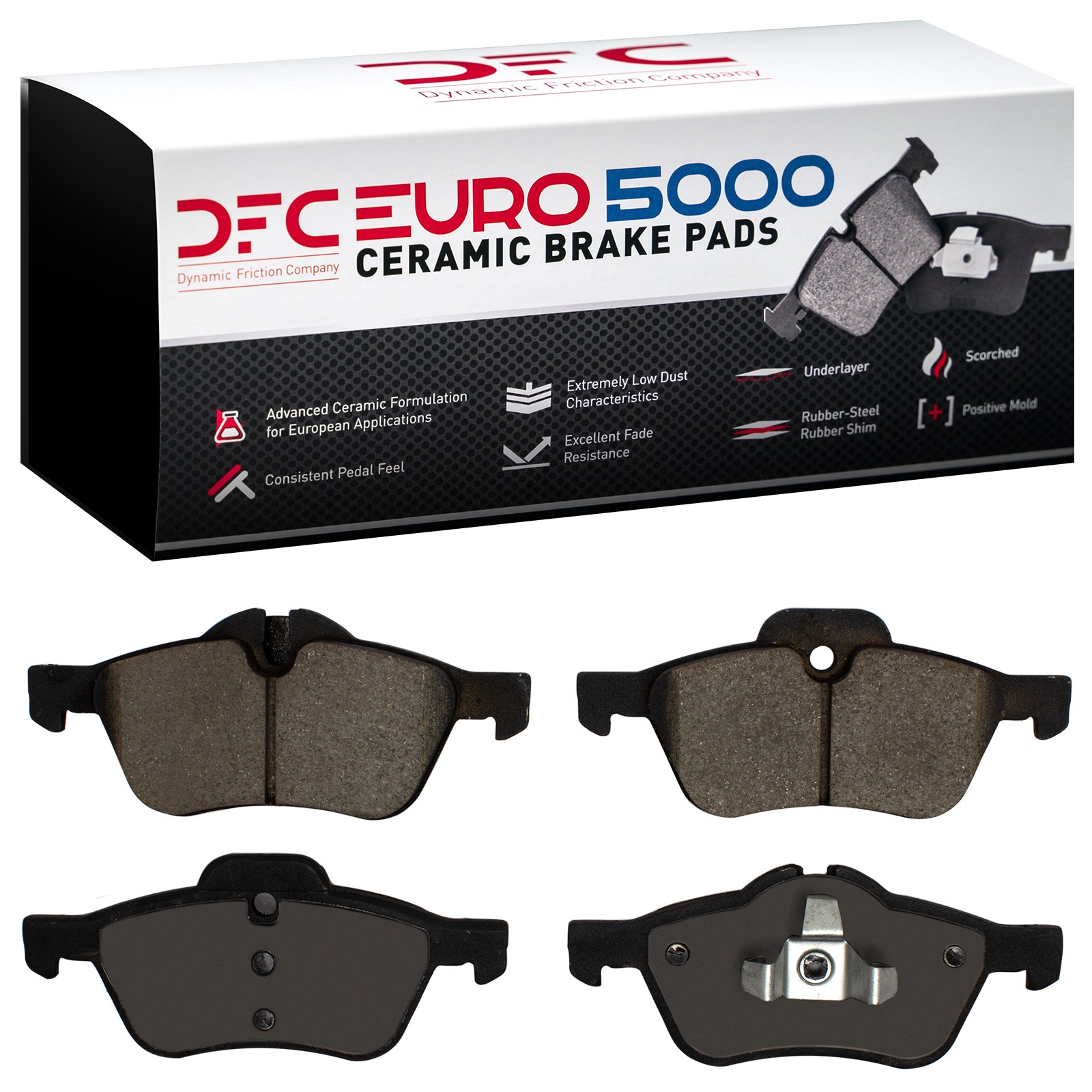 DYN 1600-0939-00 DFC EURO 5000 Ceramic Brake Pads - Image 2