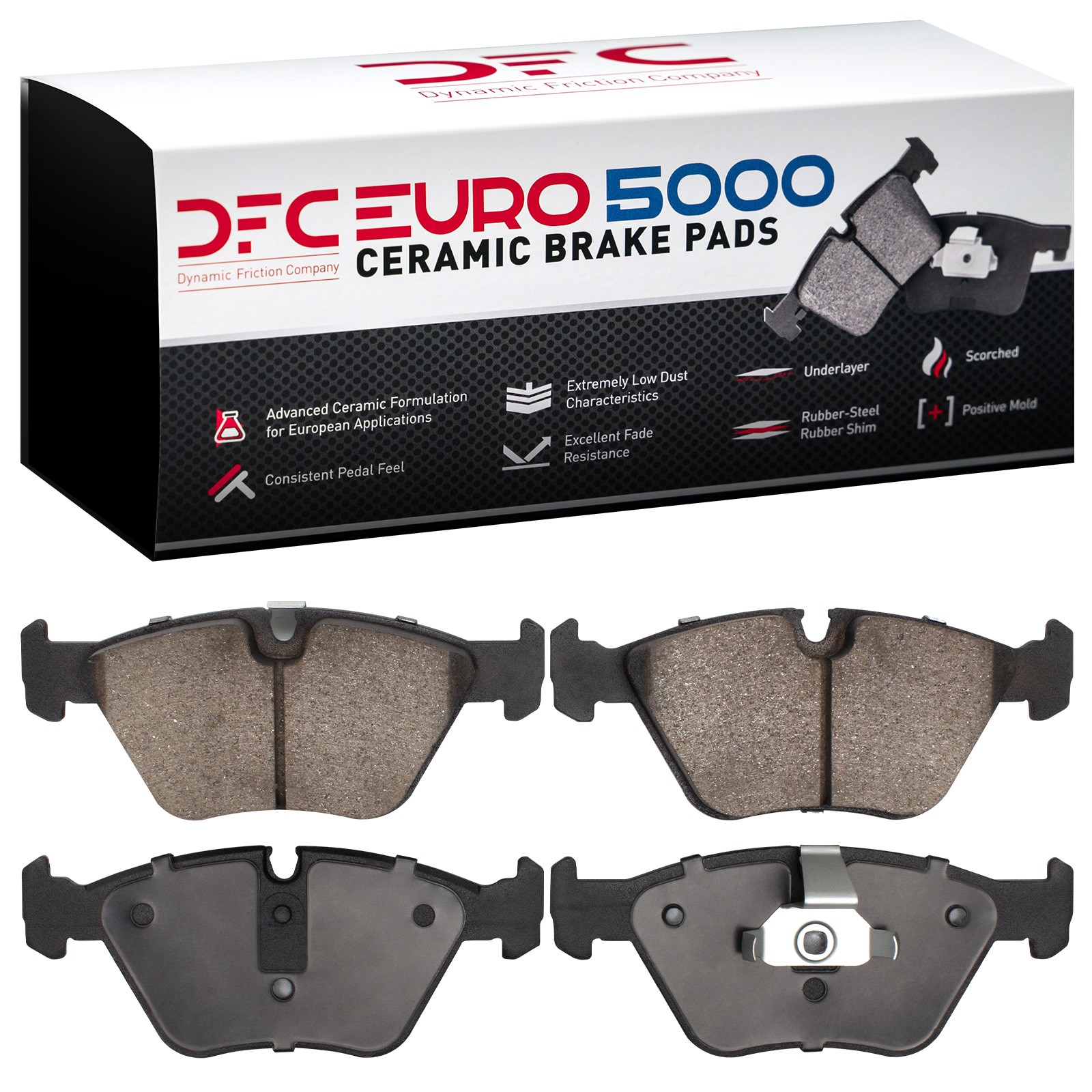 DYN 1600-0946-00 DFC EURO 5000 Ceramic Brake Pads - Image 2