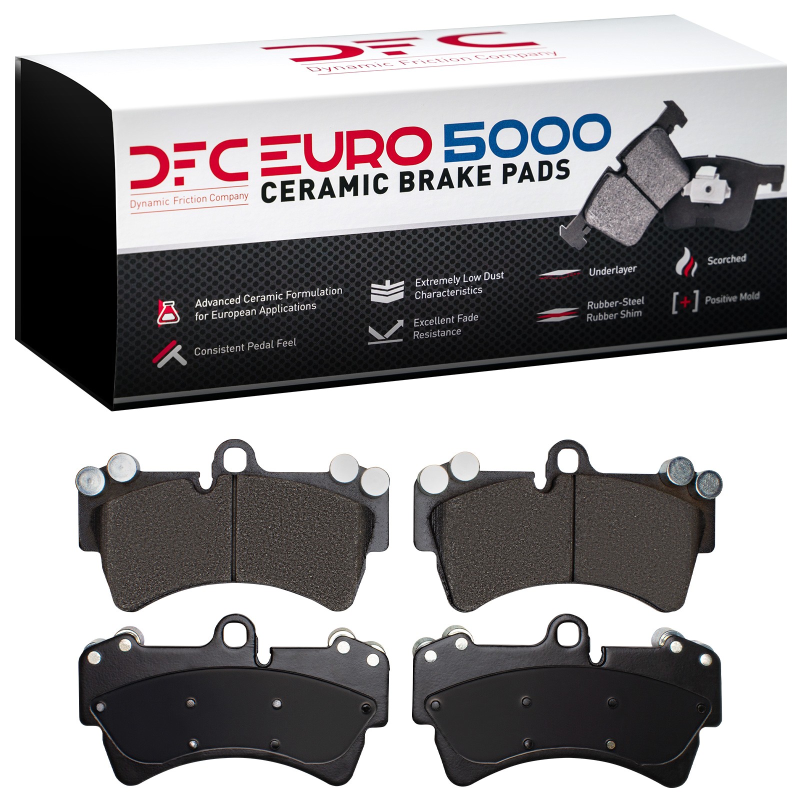 DYN-1600-0977-00 DFC EURO 5000 Ceramic Brake Pads - Image 2