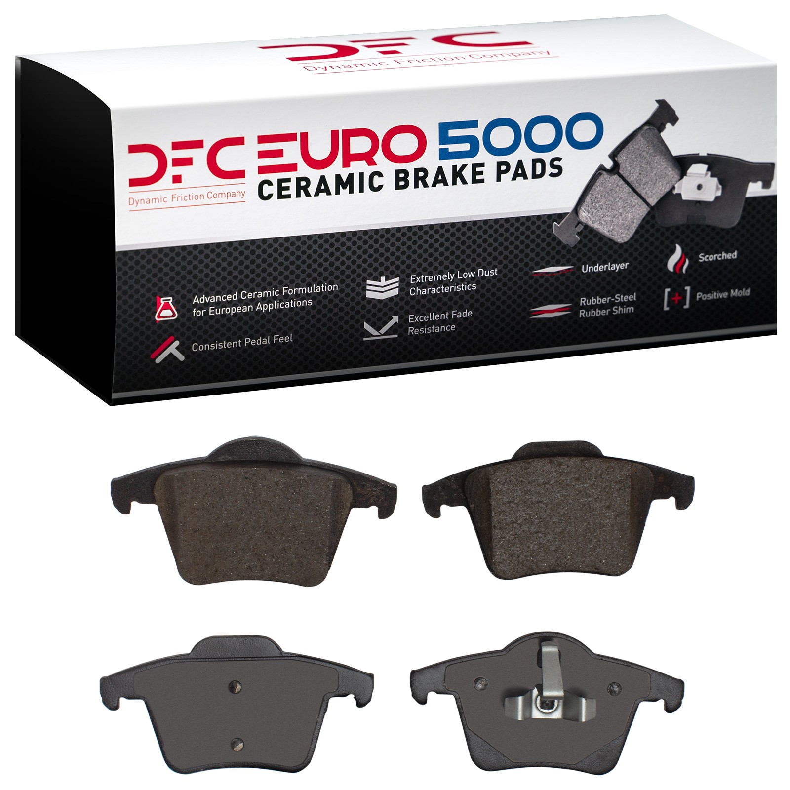 DYN 1600-0980-00 DFC EURO 5000 Ceramic Brake Pads - Image 2