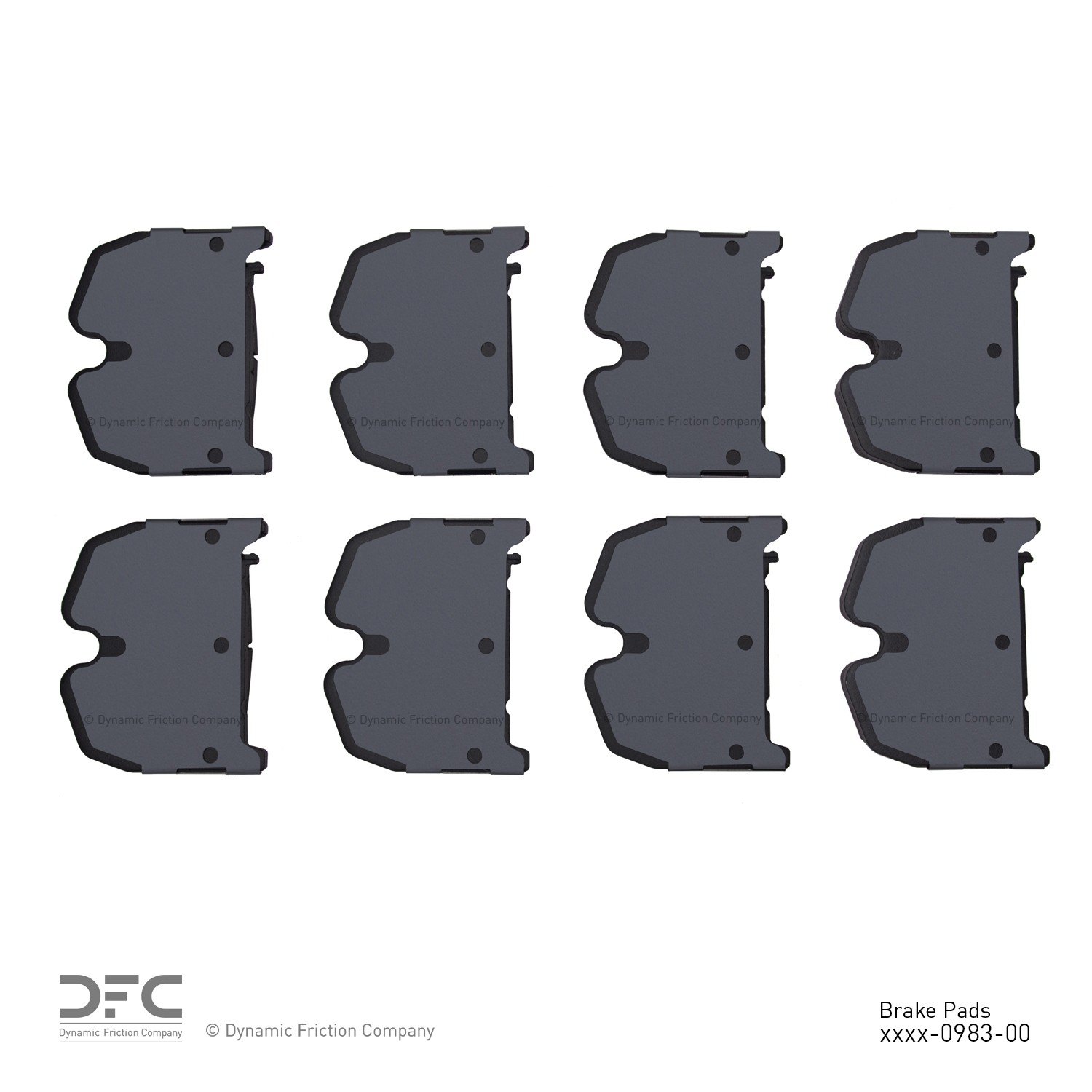 DYN 1600-0983-00 DFC EURO 5000 Ceramic Brake Pads