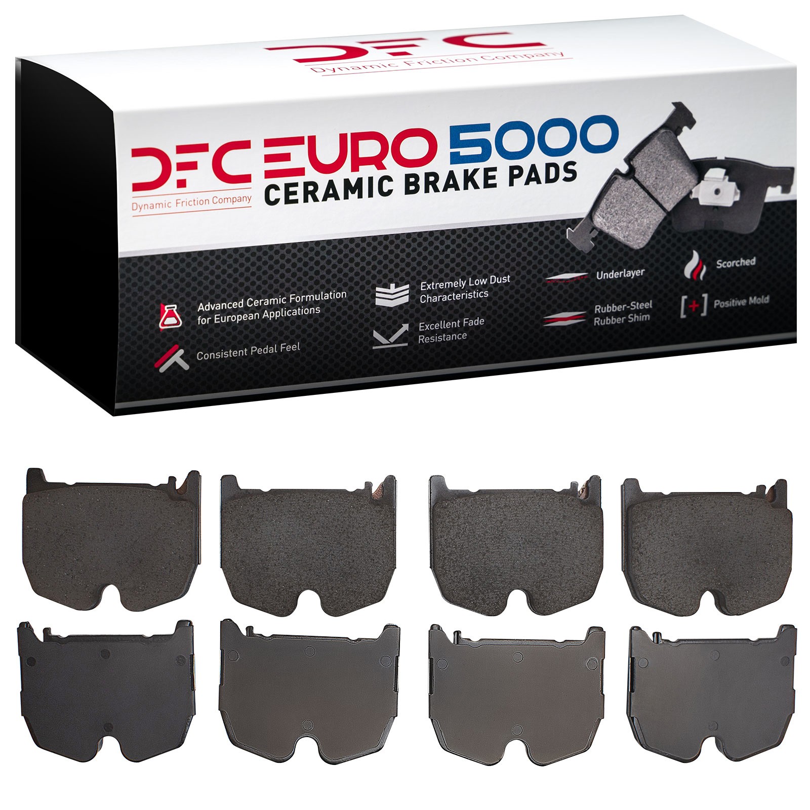 DYN 1600-0983-00 DFC EURO 5000 Ceramic Brake Pads - Image 3