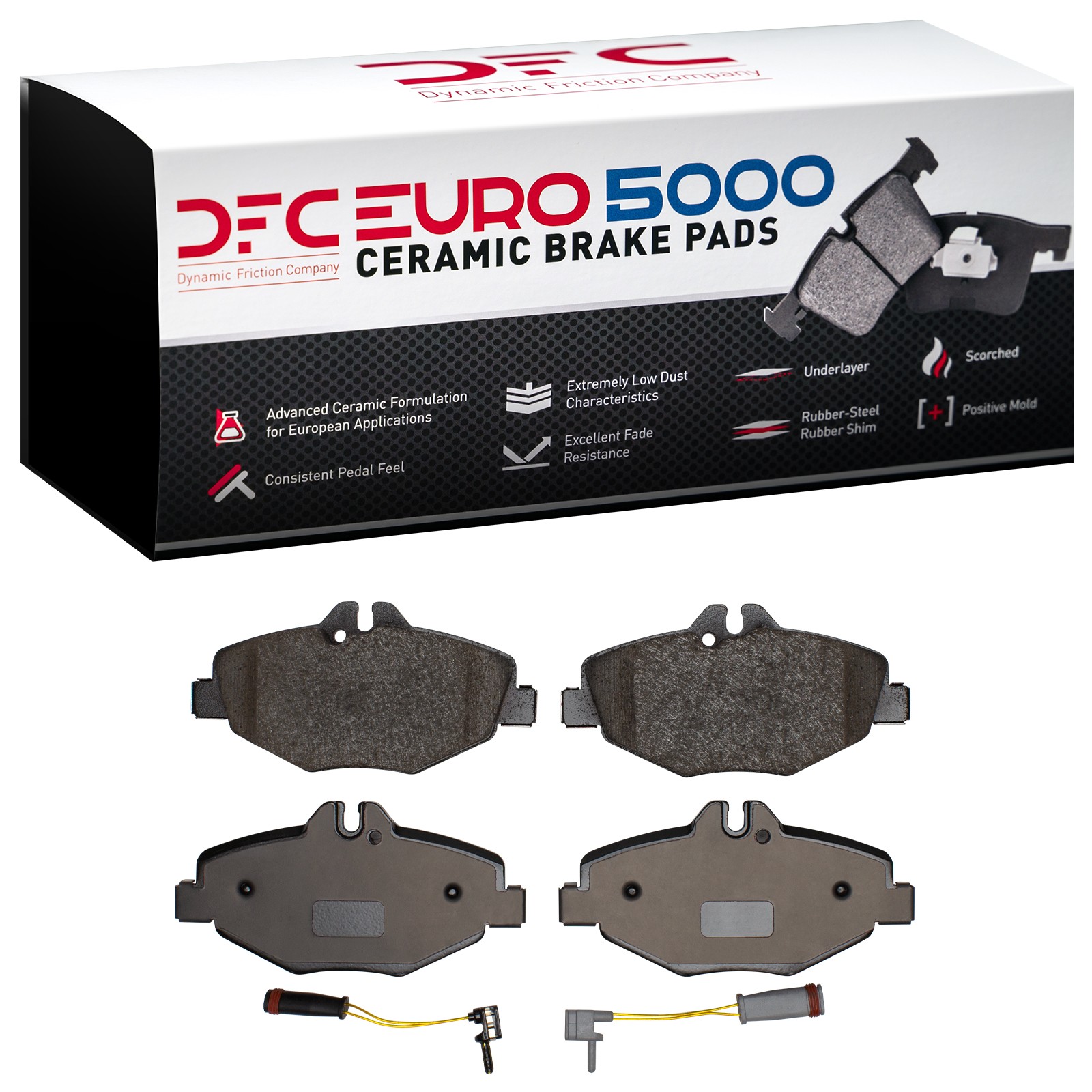DYN 1600-0987-00 DFC EURO 5000 Ceramic Brake Pads - Image 2