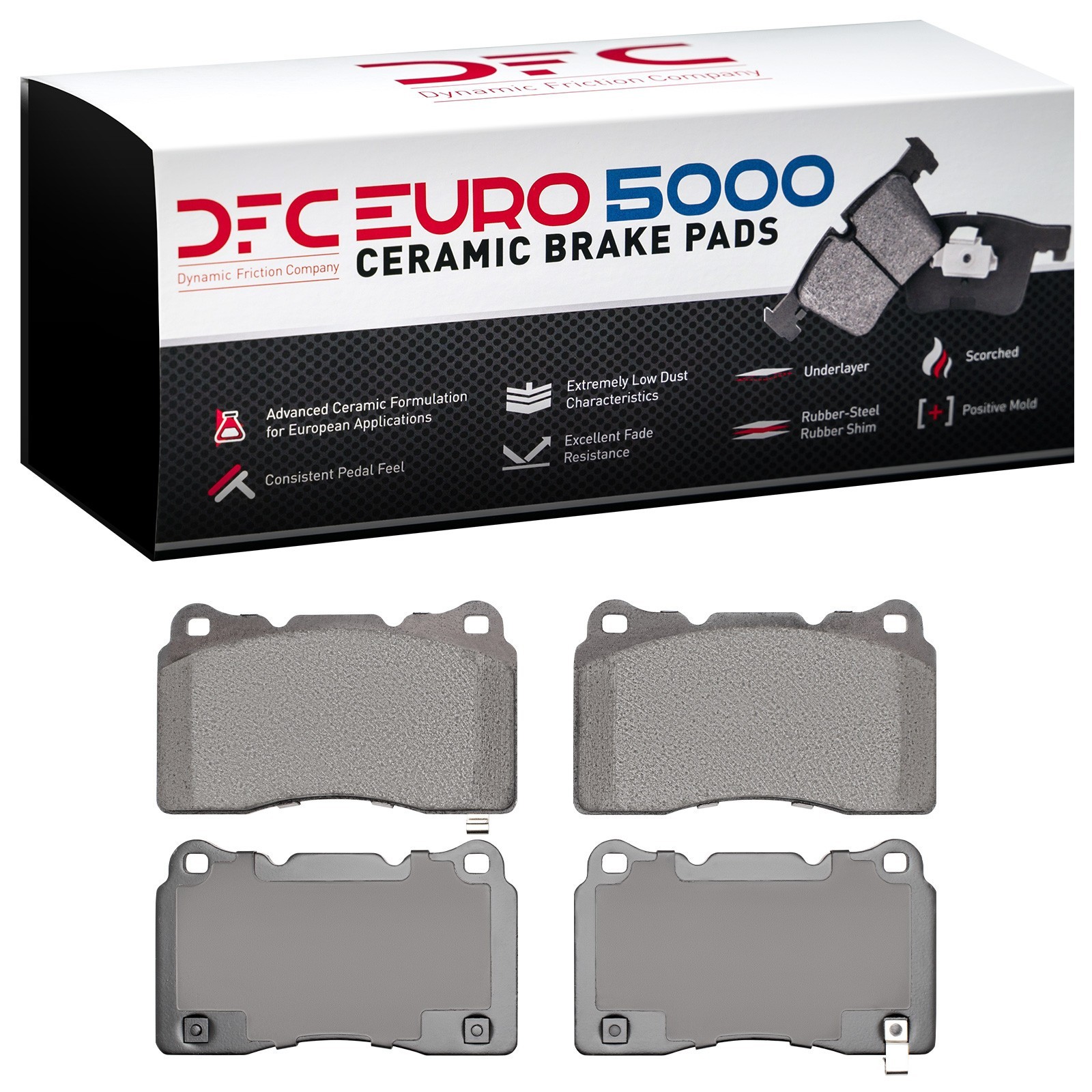 DYN-1600-1001-00 DFC EURO 5000 Ceramic Brake Pads - Image 2