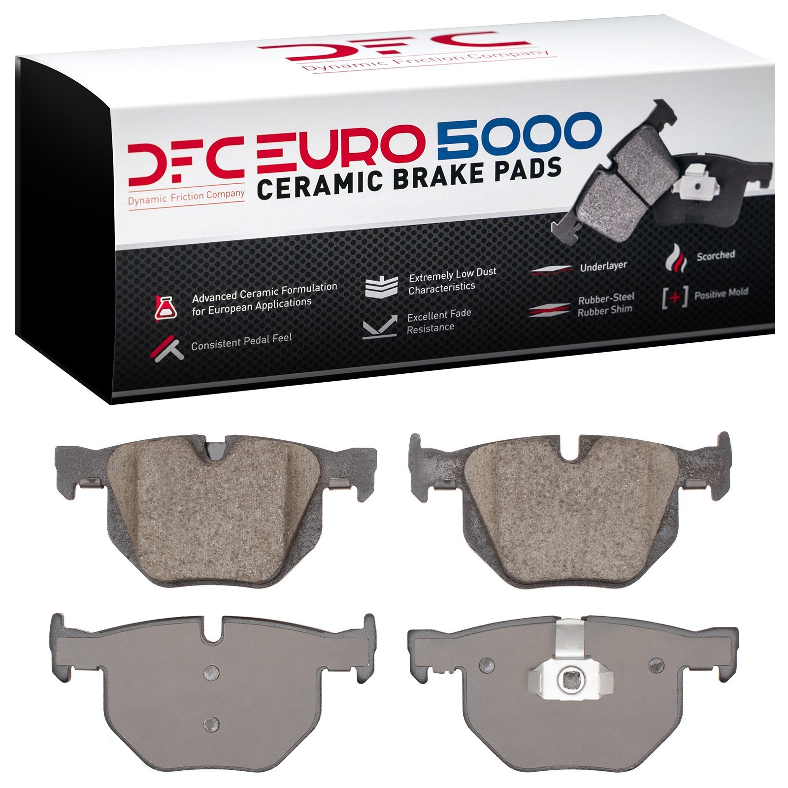 DYN 1600-1042-00 DFC EURO 5000 Ceramic Brake Pads - Image 2