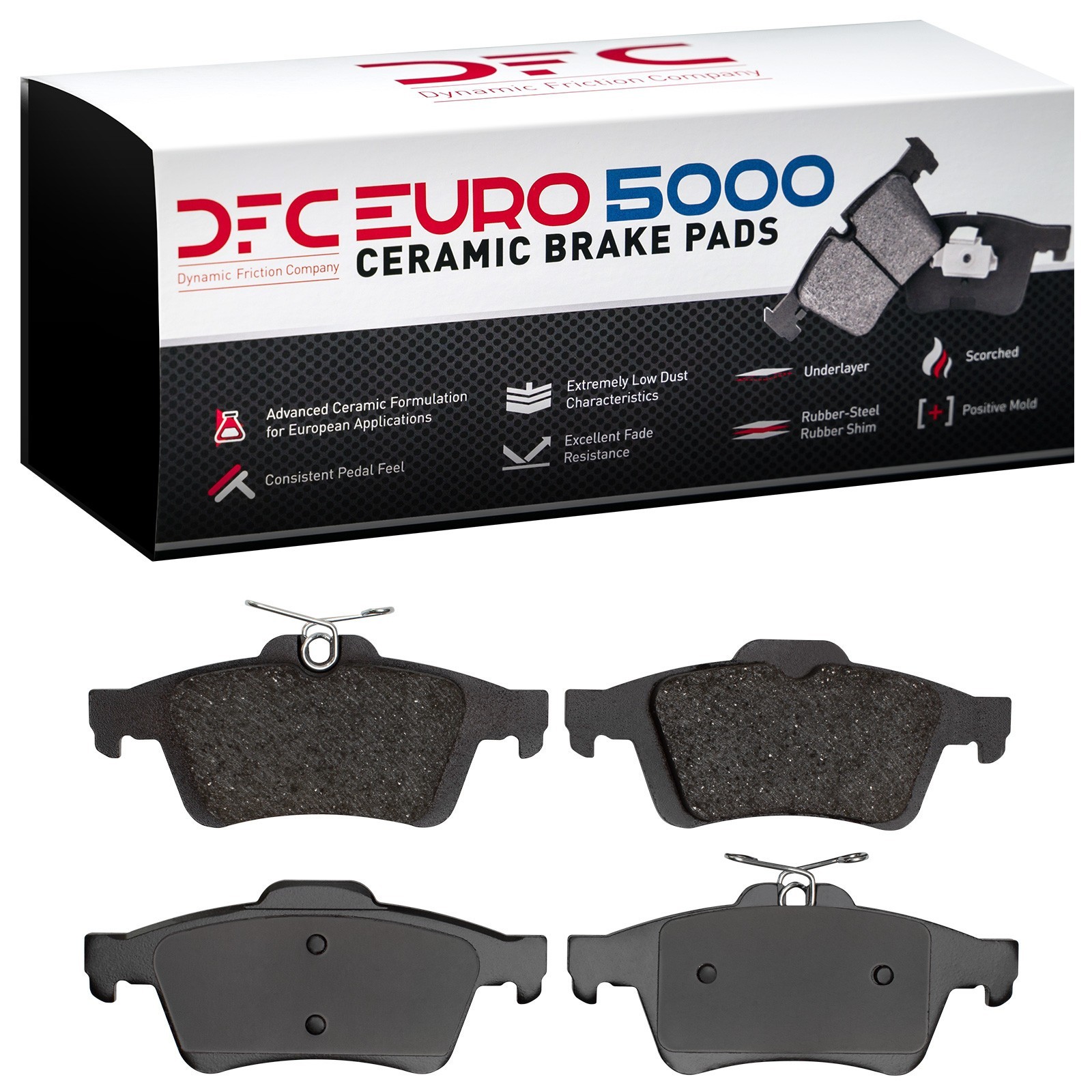 DYN-1600-1095-00 DFC EURO 5000 Ceramic Brake Pads - Image 2