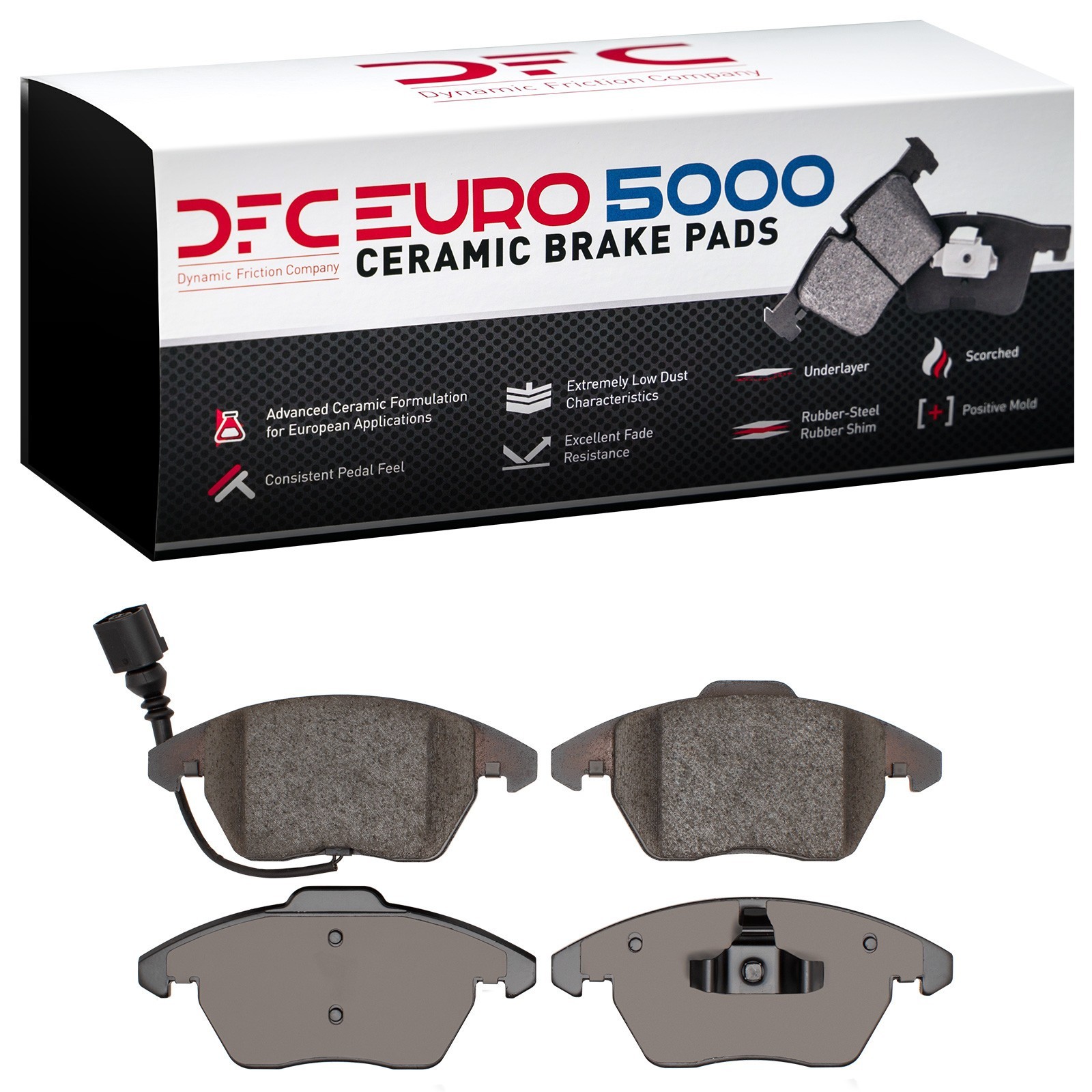 DYN 1600-1107-00 DFC EURO 5000 Ceramic Brake Pads - Image 2