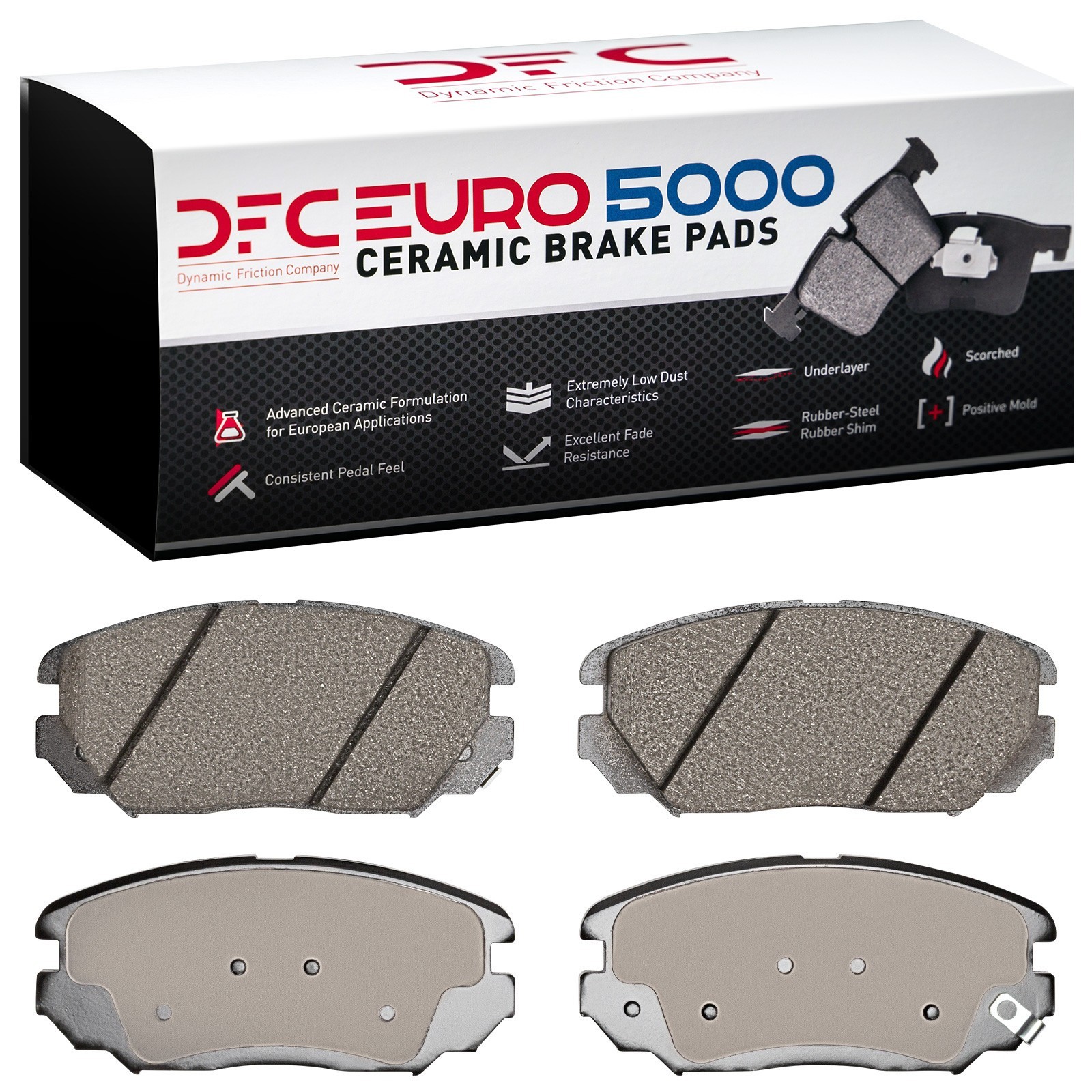 DYN 1600-1125-00 DFC EURO 5000 Ceramic Brake Pads - Image 2