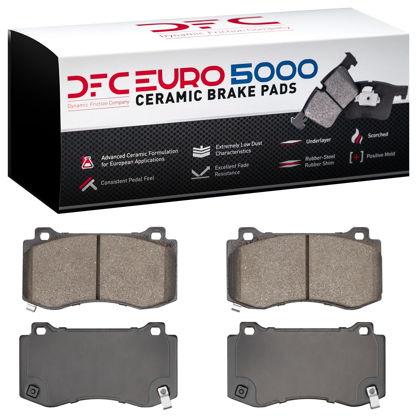 DYN-1600-1149-00 DFC EURO 5000 Ceramic Brake Pads - Image 2