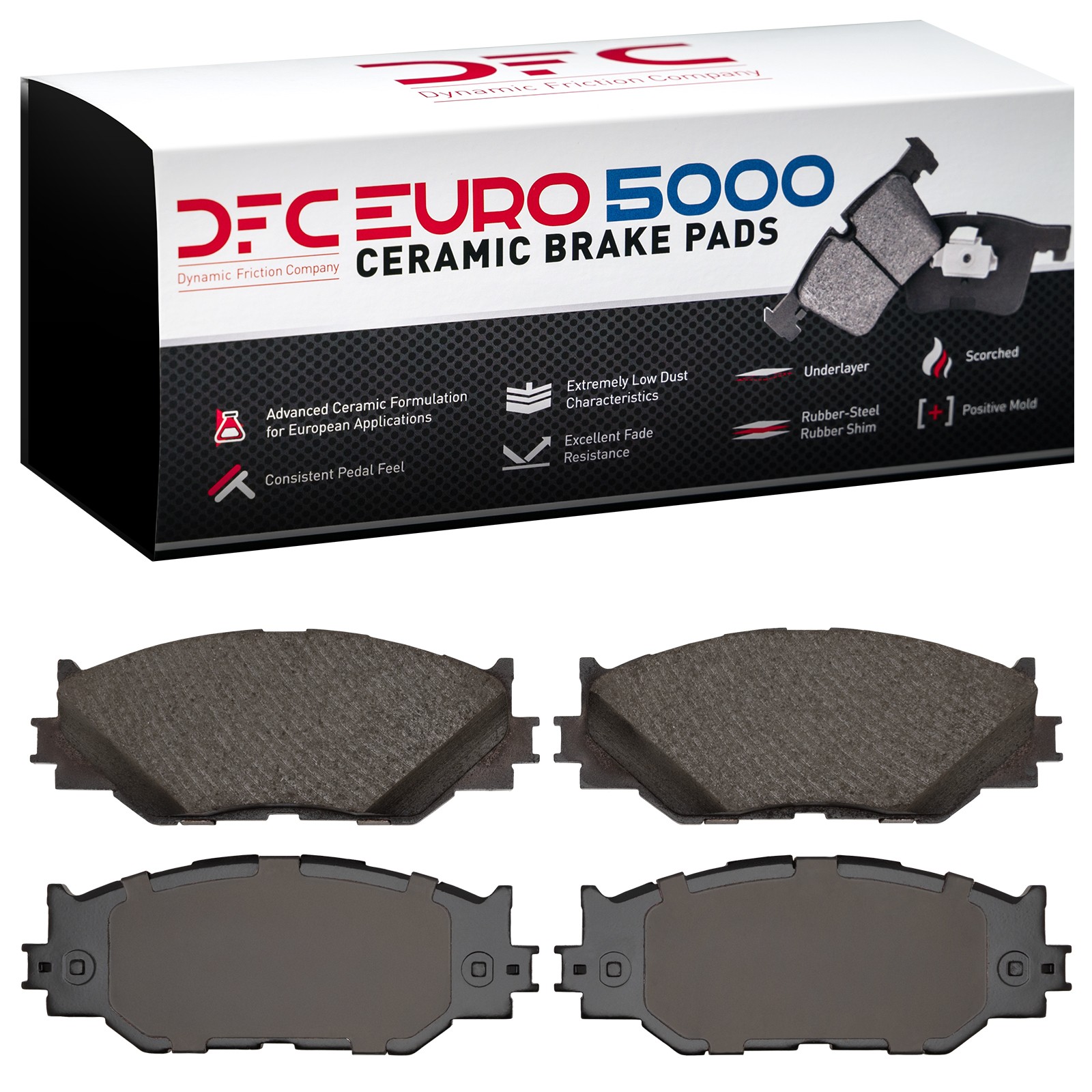 DYN 1600-1178-00 DFC EURO 5000 Ceramic Brake Pads - Image 2