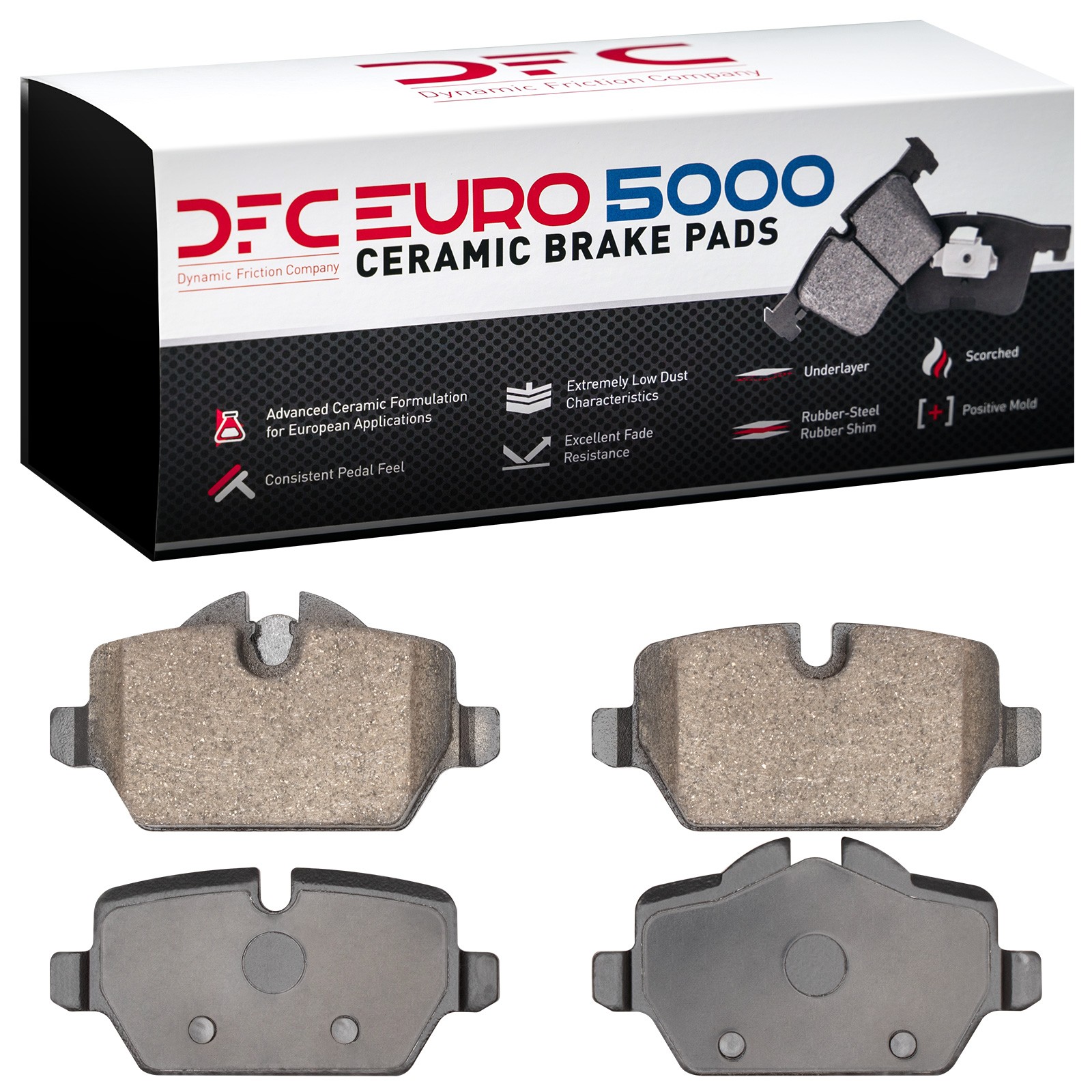 DYN-1600-1226-00 DFC EURO 5000 Ceramic Brake Pads - Image 2