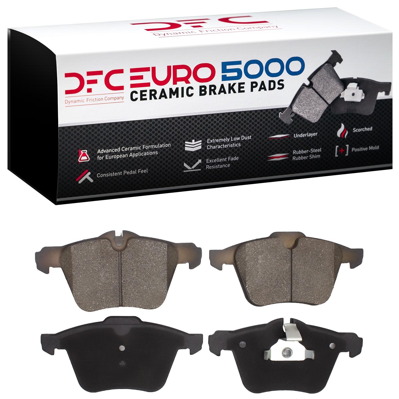 DYN 1600-1240-00 DFC EURO 5000 Ceramic Brake Pads - Image 2