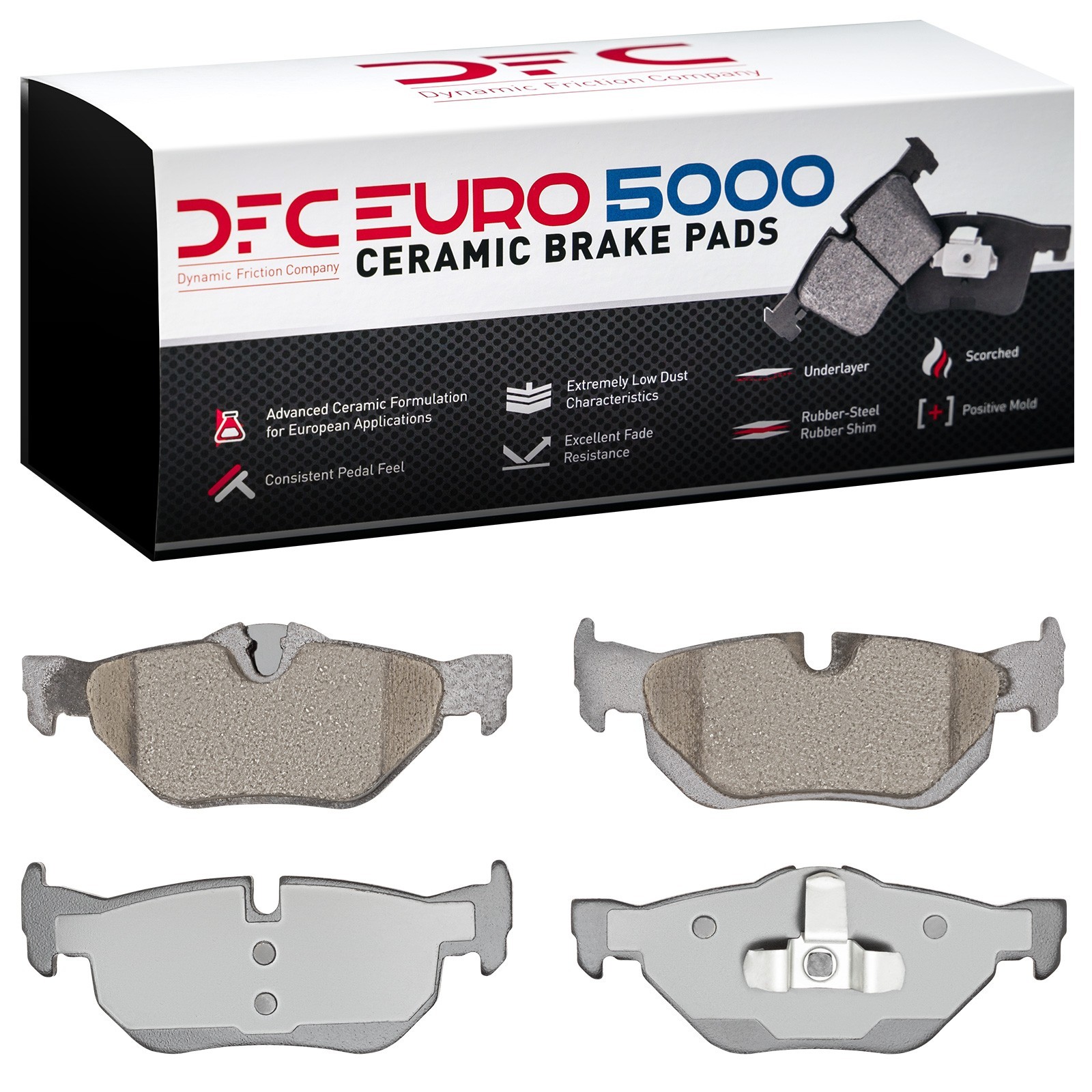DYN-1600-1267-00 DFC EURO 5000 Ceramic Brake Pads - Image 2