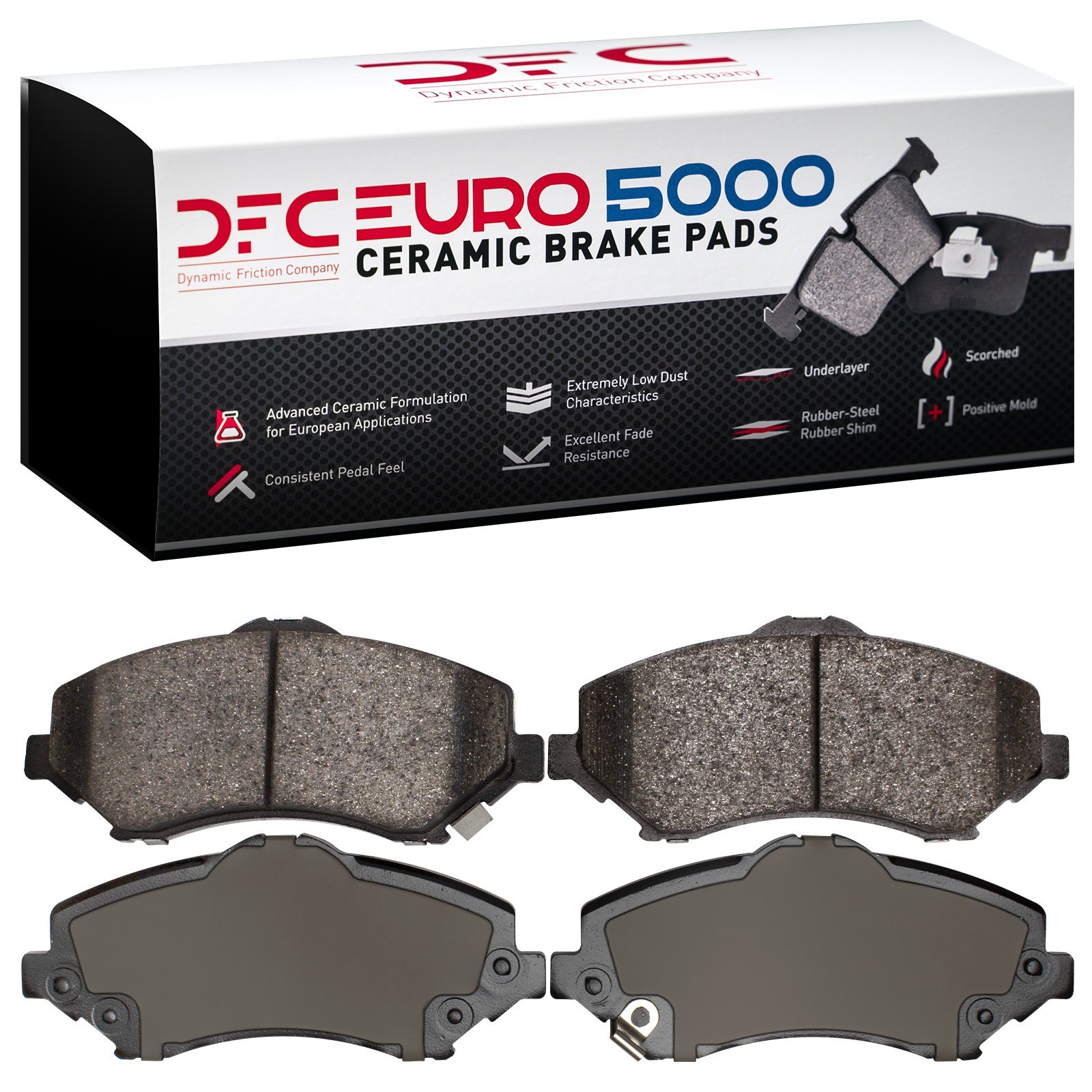 DYN 1600-1273-00 DFC EURO 5000 Ceramic Brake Pads - Image 2