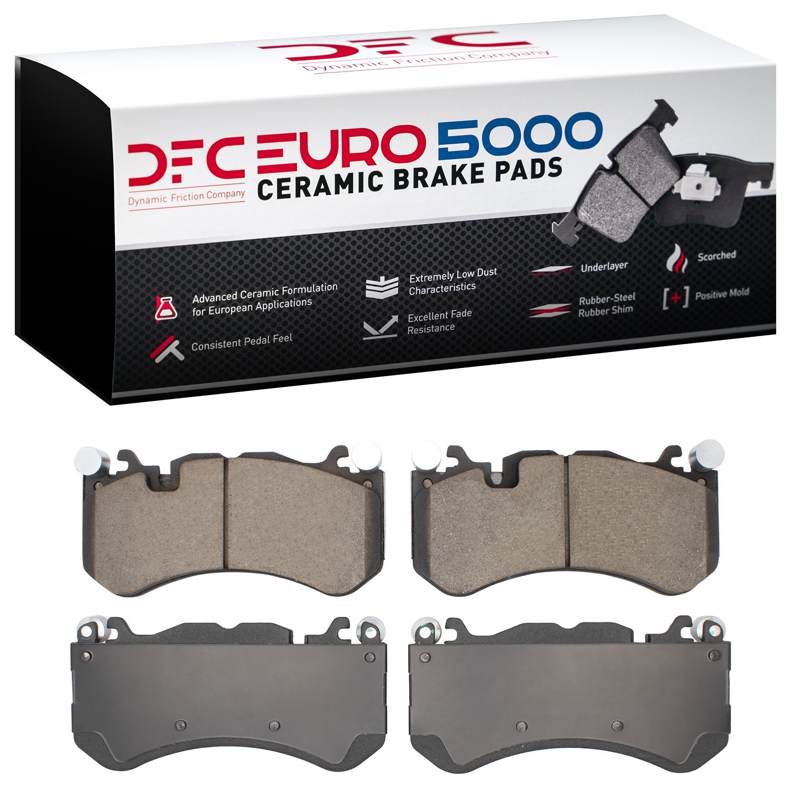 DYN-1600-1291-00 DFC EURO 5000 Ceramic Brake Pads - Image 2