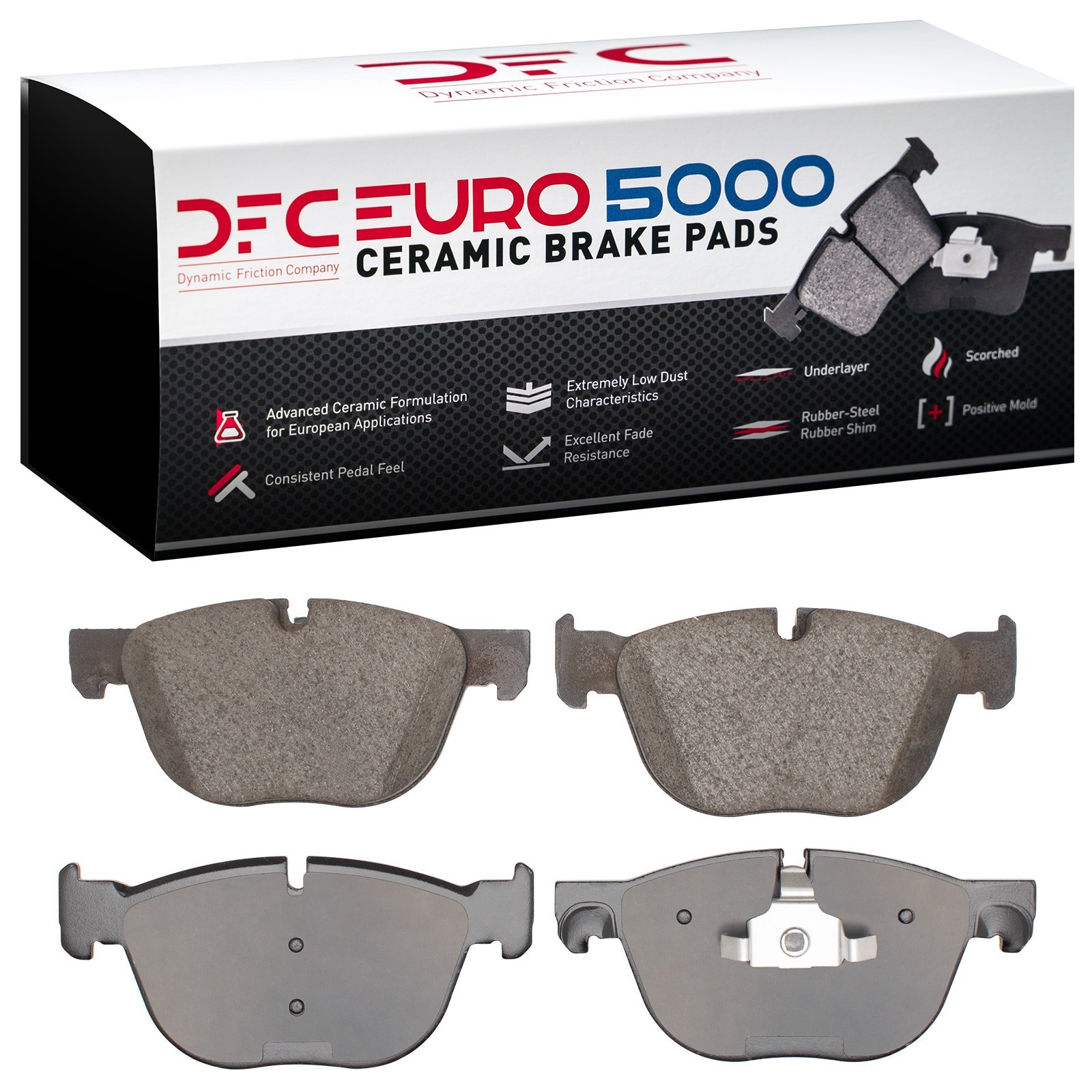DYN-1600-1294-00 DFC EURO 5000 Ceramic Brake Pads - Image 2