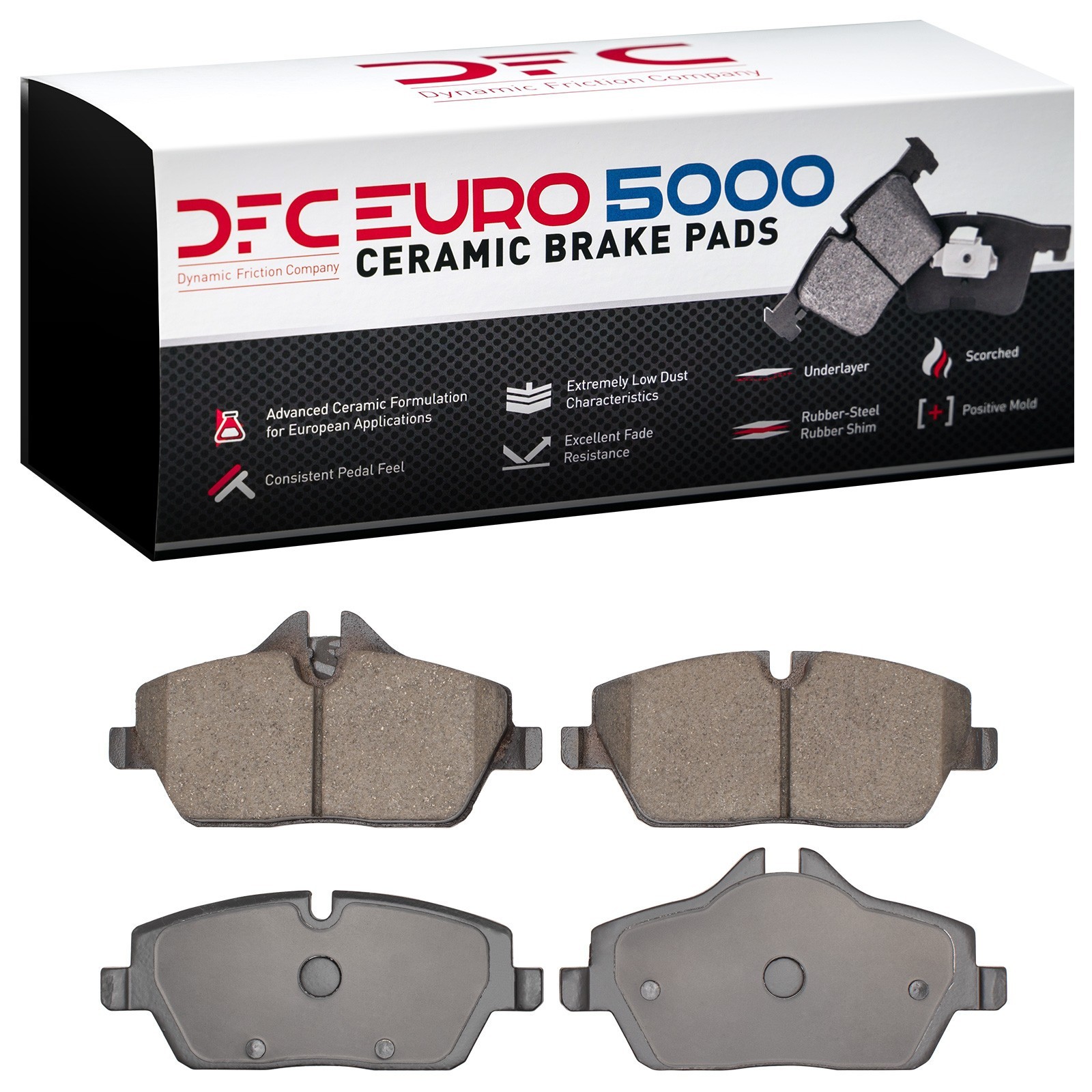DYN 1600-1308-00 DFC EURO 5000 Ceramic Brake Pads - Image 2