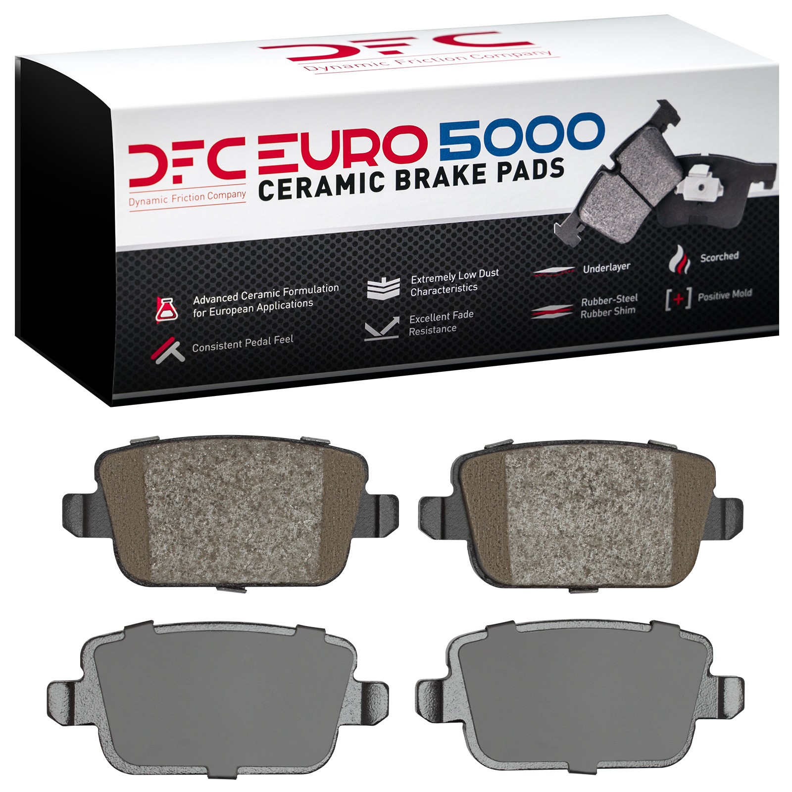 DYN-1600-1314-00 DFC EURO 5000 Ceramic Brake Pads - Image 2