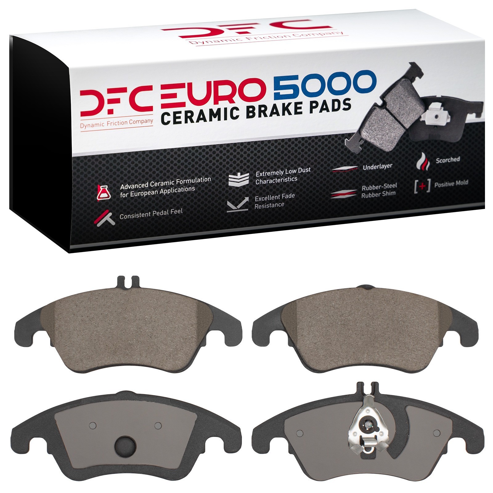 DYN 1600-1342-00 DFC EURO 5000 Ceramic Brake Pads - Image 2