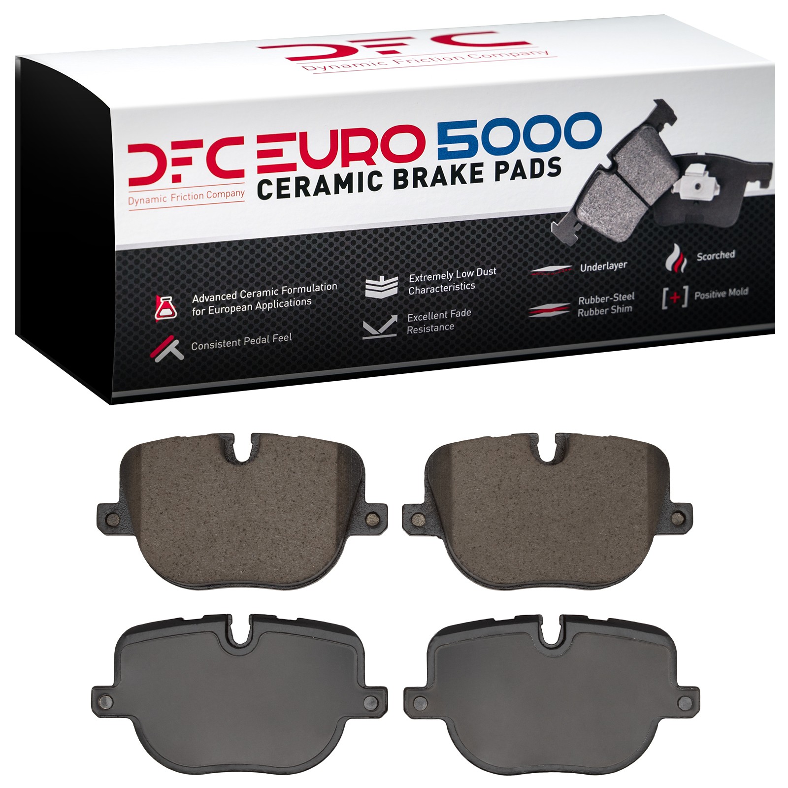 DYN 1600-1427-00 DFC EURO 5000 Ceramic Brake Pads - Image 2