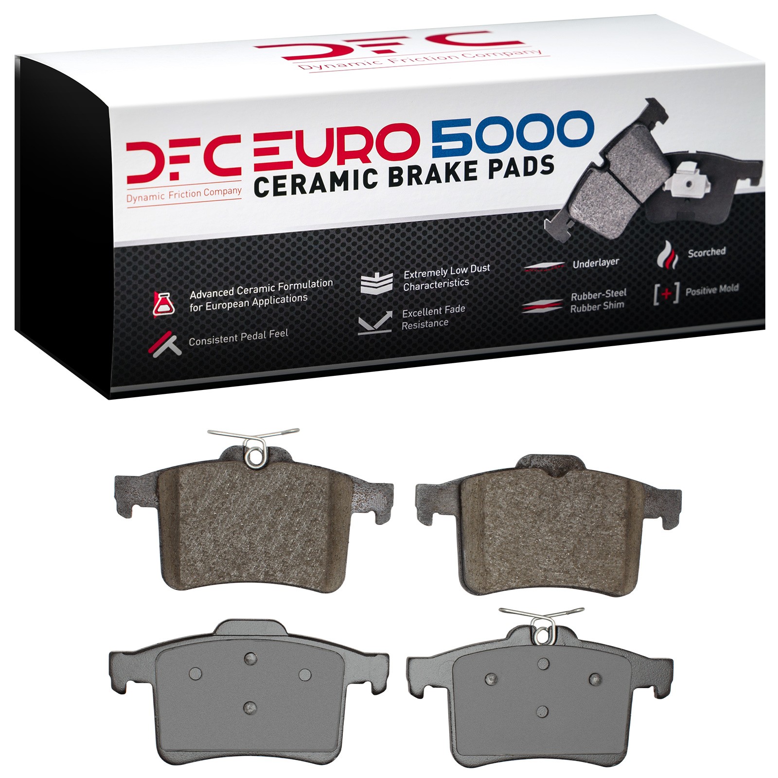 DYN 1600-1449-00 DFC EURO 5000 Ceramic Brake Pads - Image 2