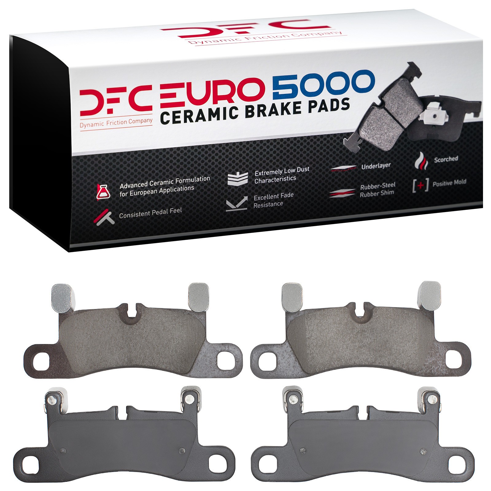 DYN 1600-1453-00 DFC EURO 5000 Ceramic Brake Pads - Image 2
