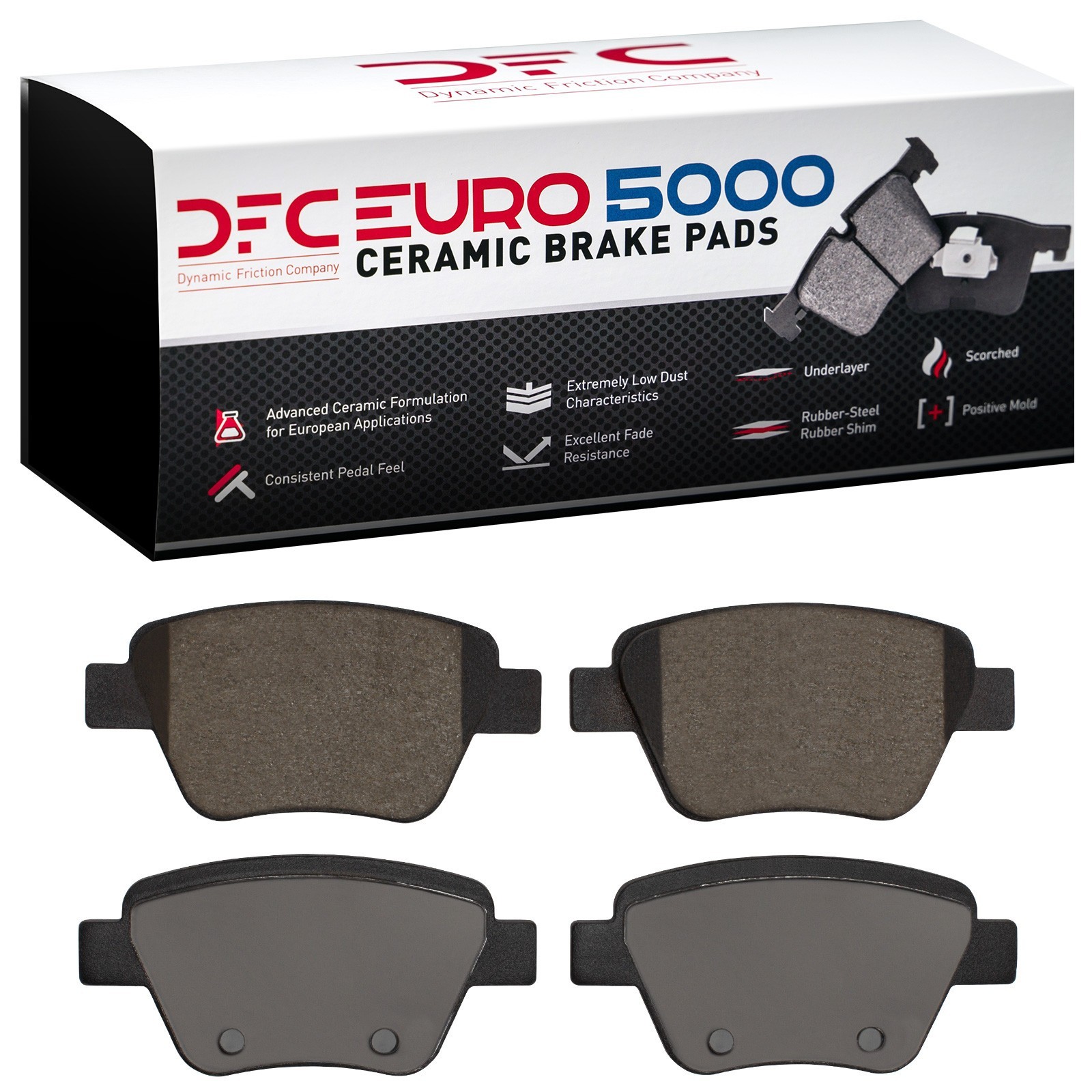 DYN 1600-1456-00 DFC EURO 5000 Ceramic Brake Pads - Image 2
