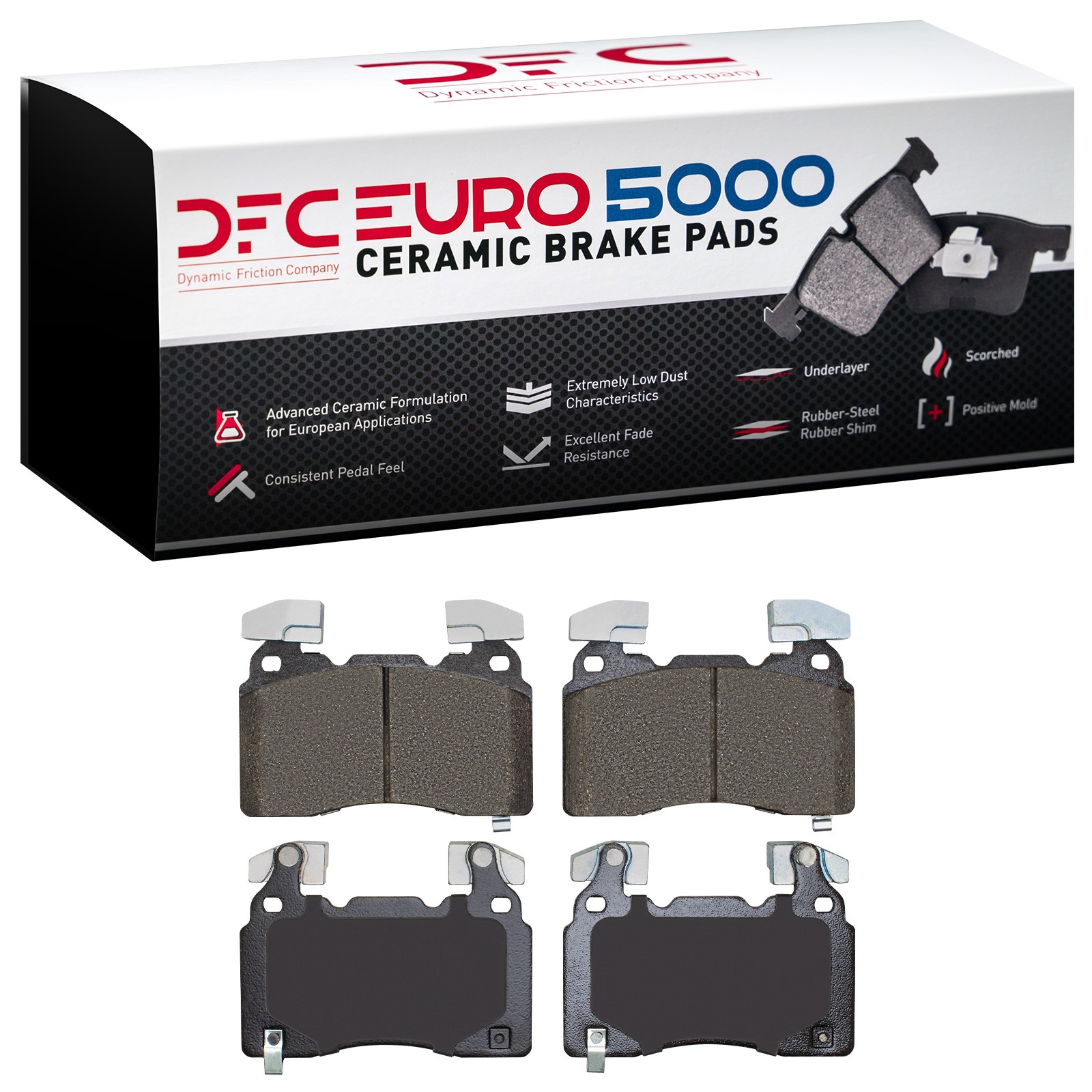 DYN-1600-1474-10 DFC EURO 5000 Ceramic Brake Pads - Image 3
