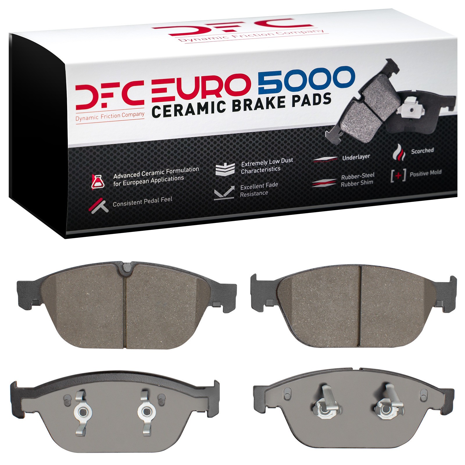 DYN 1600-1546-00 DFC EURO 5000 Ceramic Brake Pads - Image 2