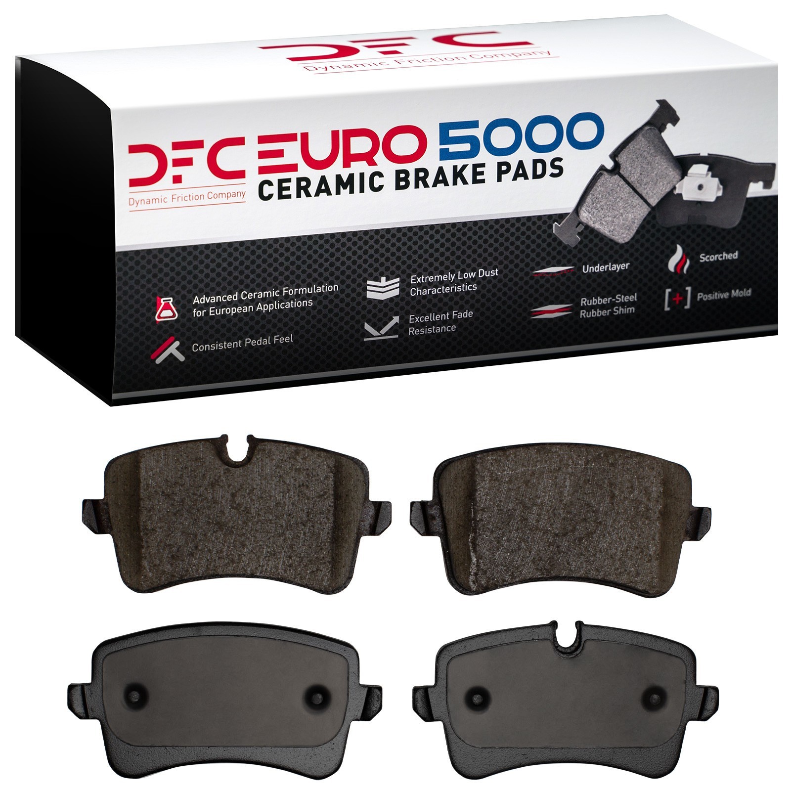 DYN-1600-1547-00 DFC EURO 5000 Ceramic Brake Pads - Image 2
