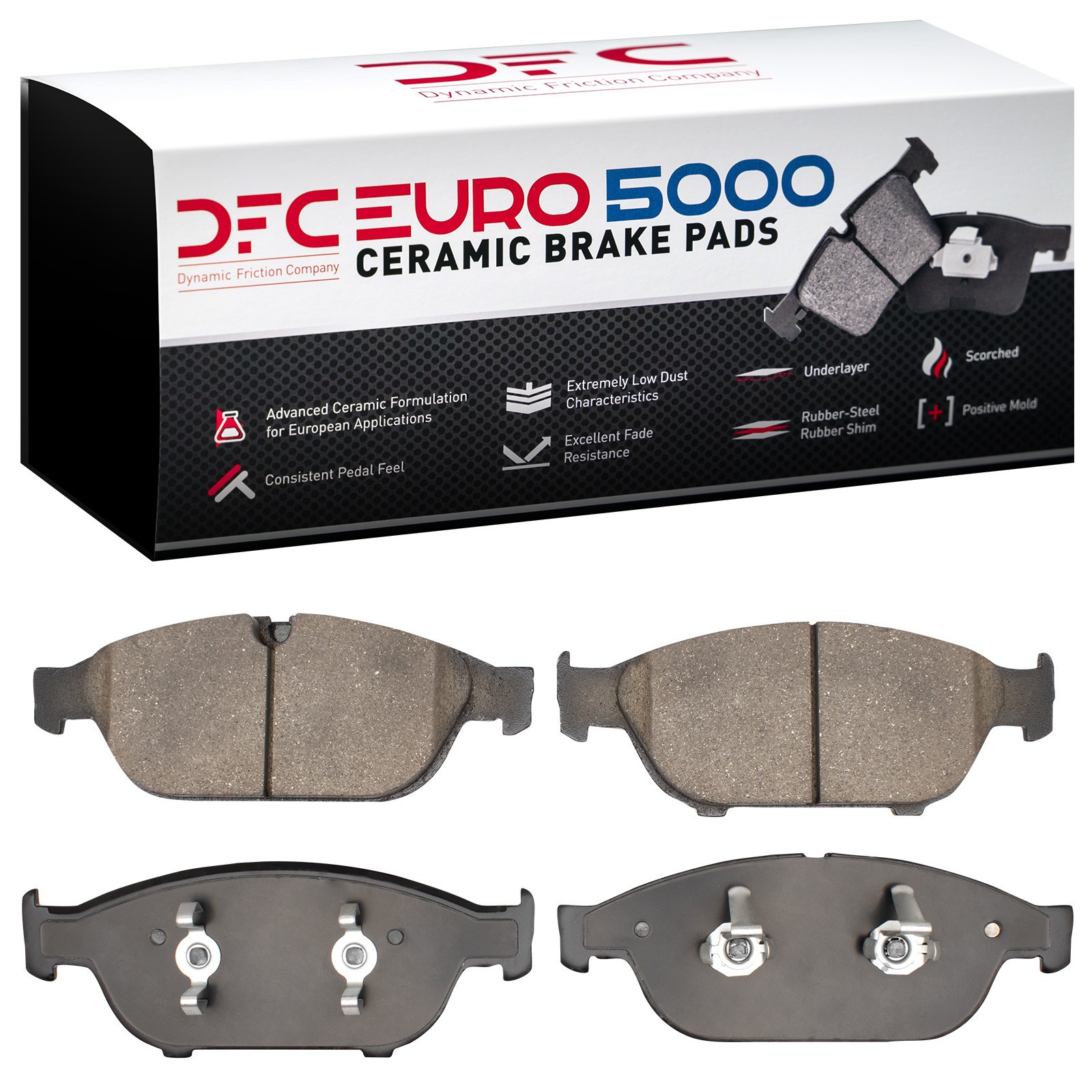 DYN 1600-1549-00 DFC EURO 5000 Ceramic Brake Pads - Image 2