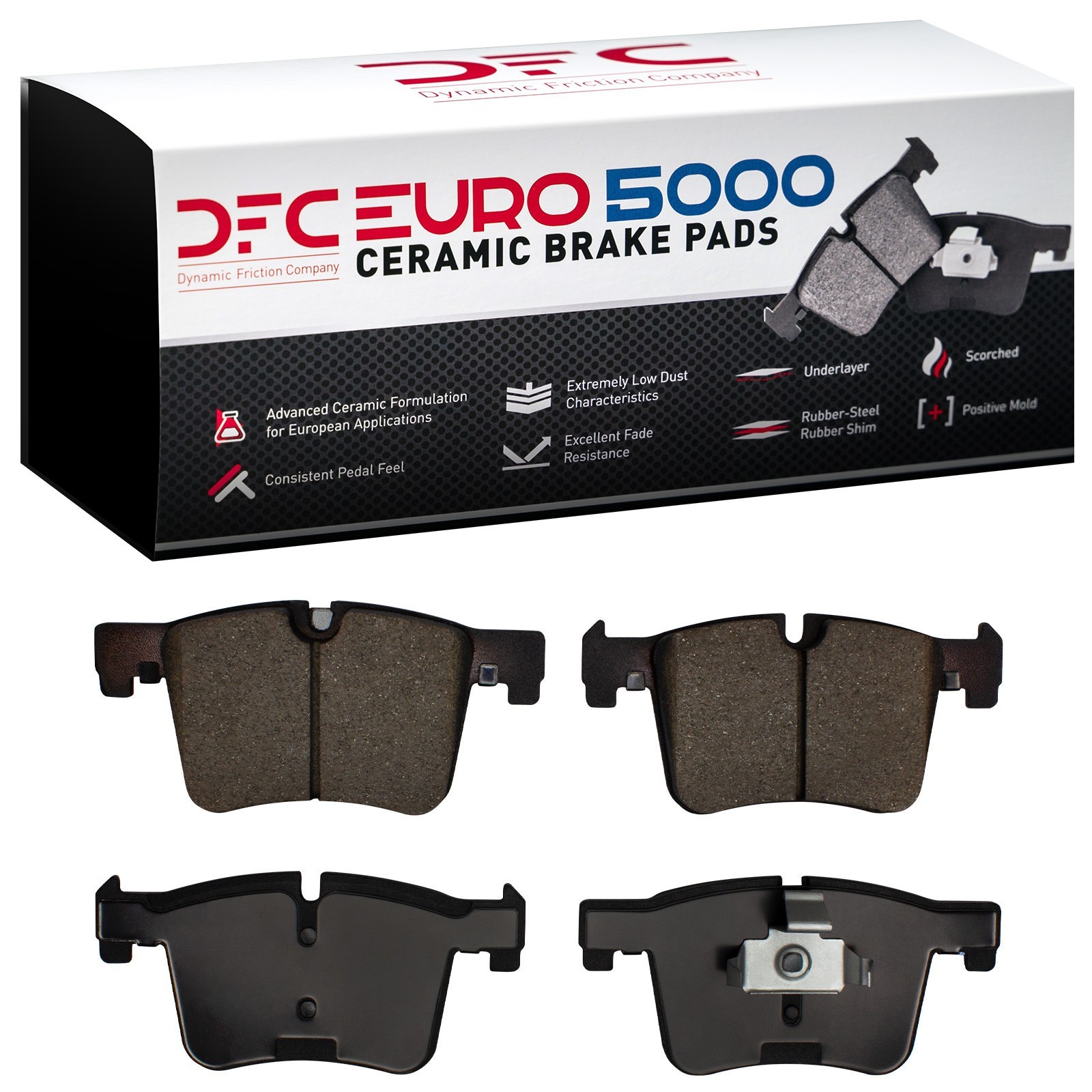 DYN 1600-1561-00 DFC EURO 5000 Ceramic Brake Pads - Image 2
