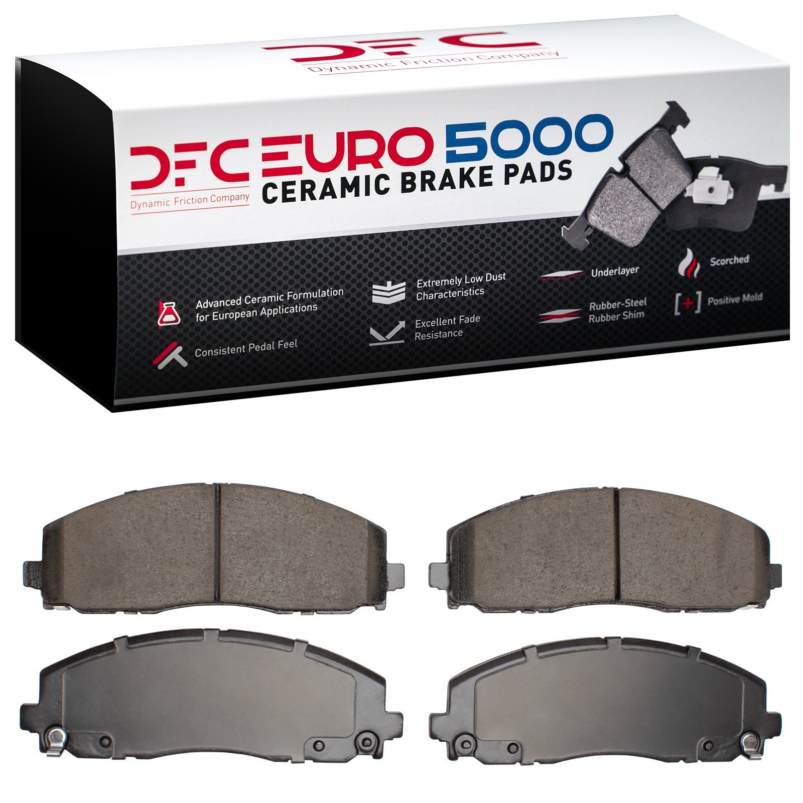 DYN 1600-1589-00 DFC EURO 5000 Ceramic Brake Pads - Image 2