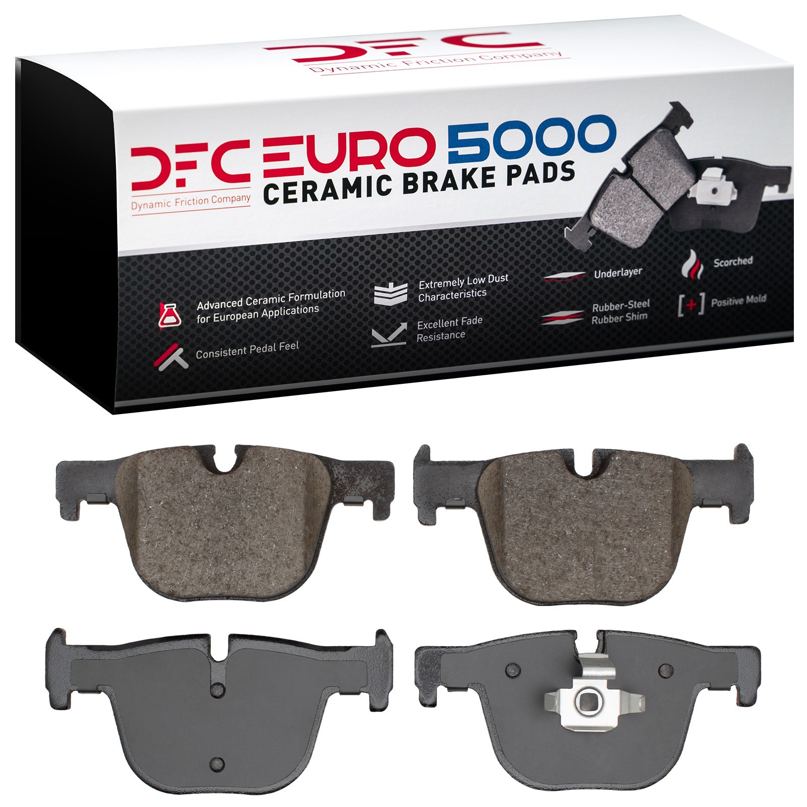 DYN 1600-1610-00 DFC EURO 5000 Ceramic Brake Pads - Image 2