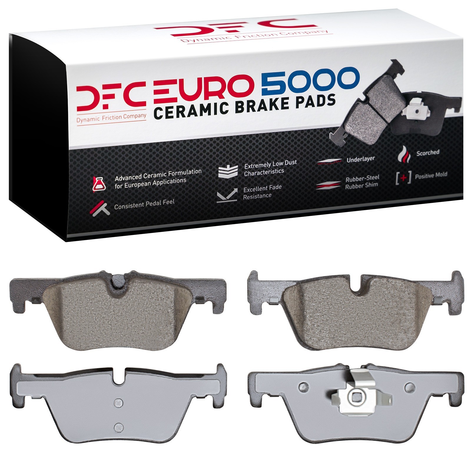 DYN 1600-1613-00 DFC EURO 5000 Ceramic Brake Pads - Image 2