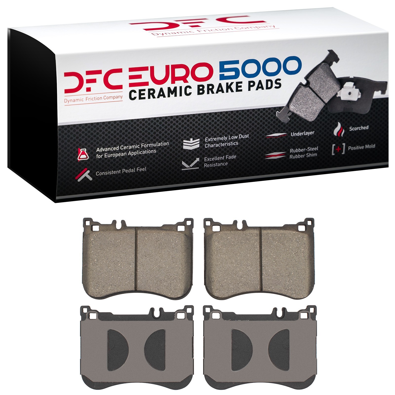 DYN-1600-1688-00 DFC EURO 5000 Ceramic Brake Pads - Image 2