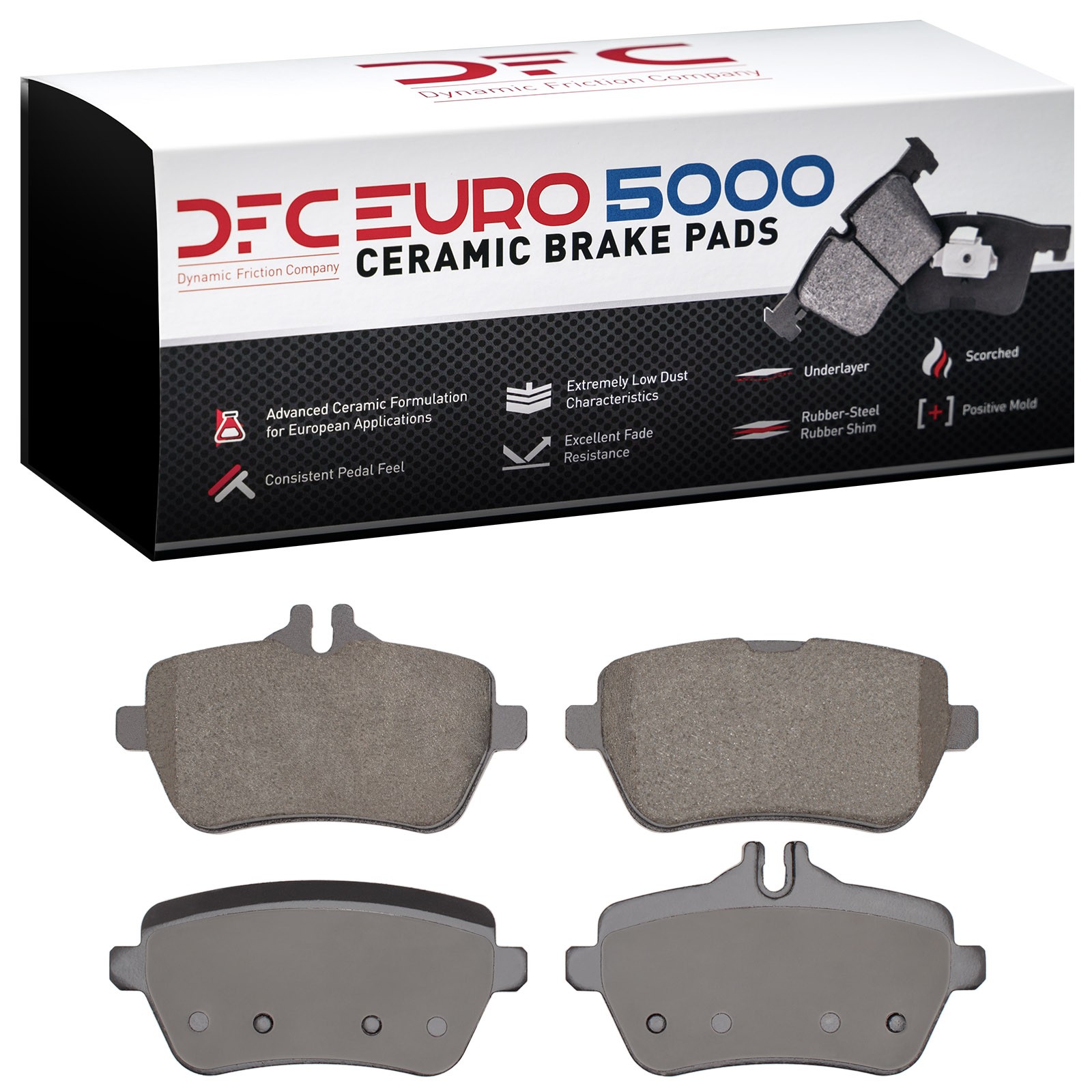 DYN-1600-1689-00 DFC EURO 5000 Ceramic Brake Pads - Image 2