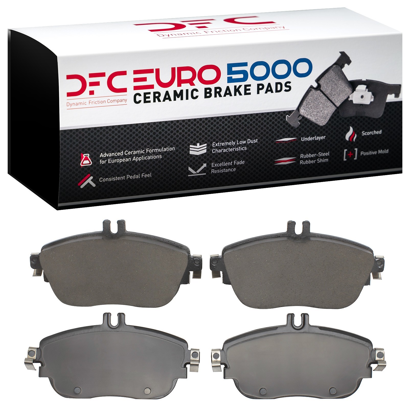 DYN-1600-1694-00 DFC EURO 5000 Ceramic Brake Pads - Image 2