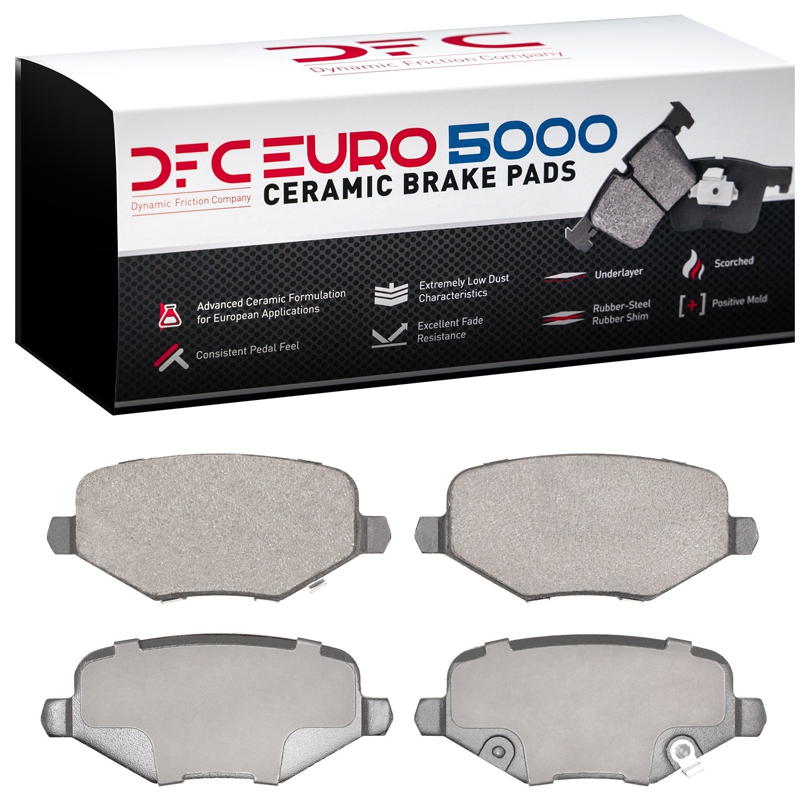 DYN 1600-1719-00 DFC EURO 5000 Ceramic Brake Pads - Image 2
