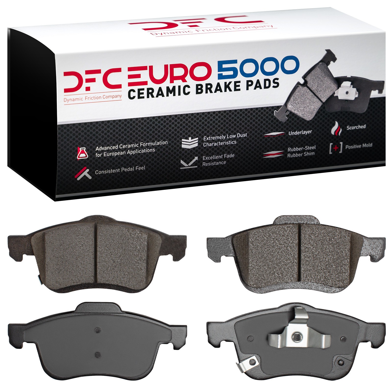 DYN 1600-1721-00 DFC EURO 5000 Ceramic Brake Pads - Image 2