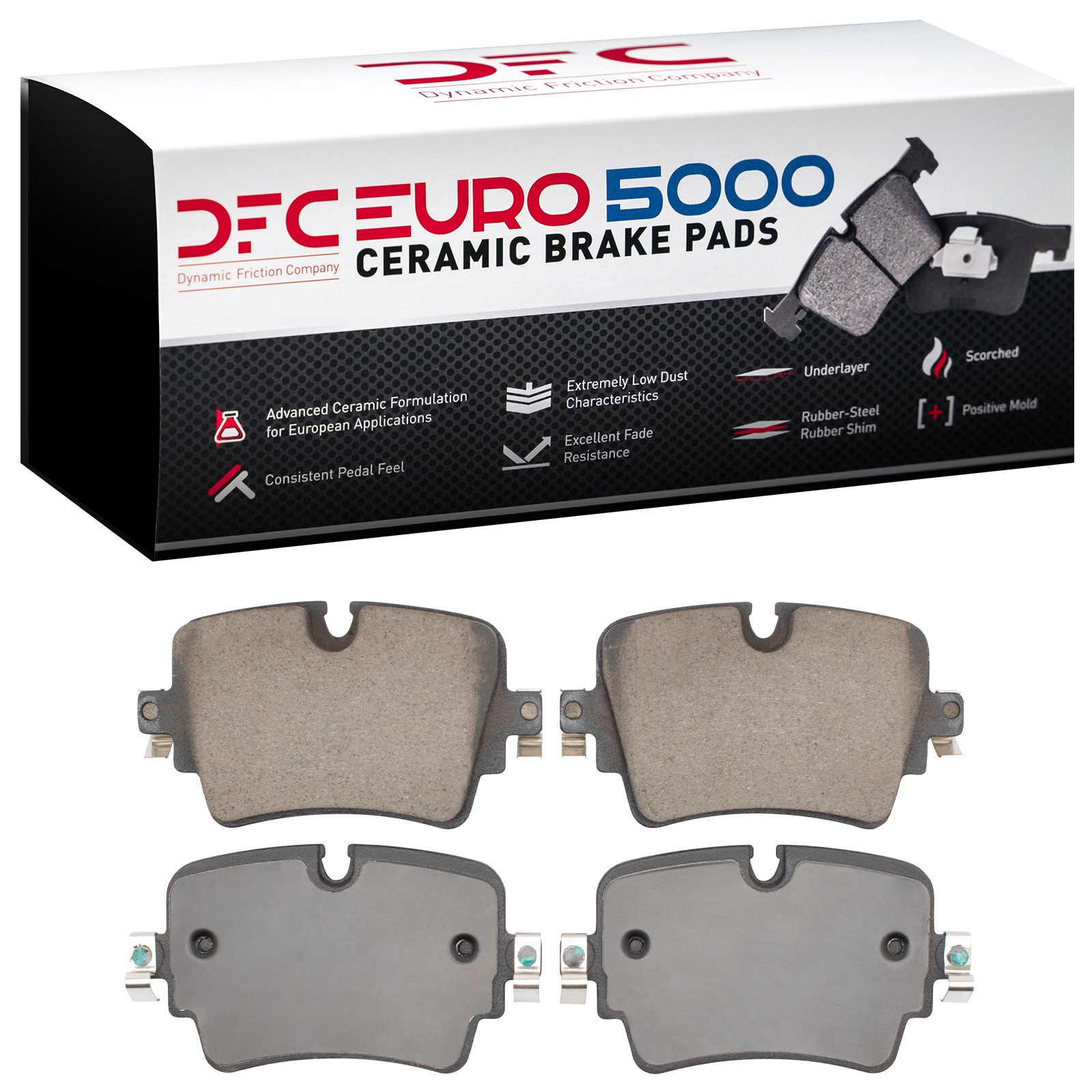 DYN 1600-1753-00 DFC EURO 5000 Ceramic Brake Pads - Image 2