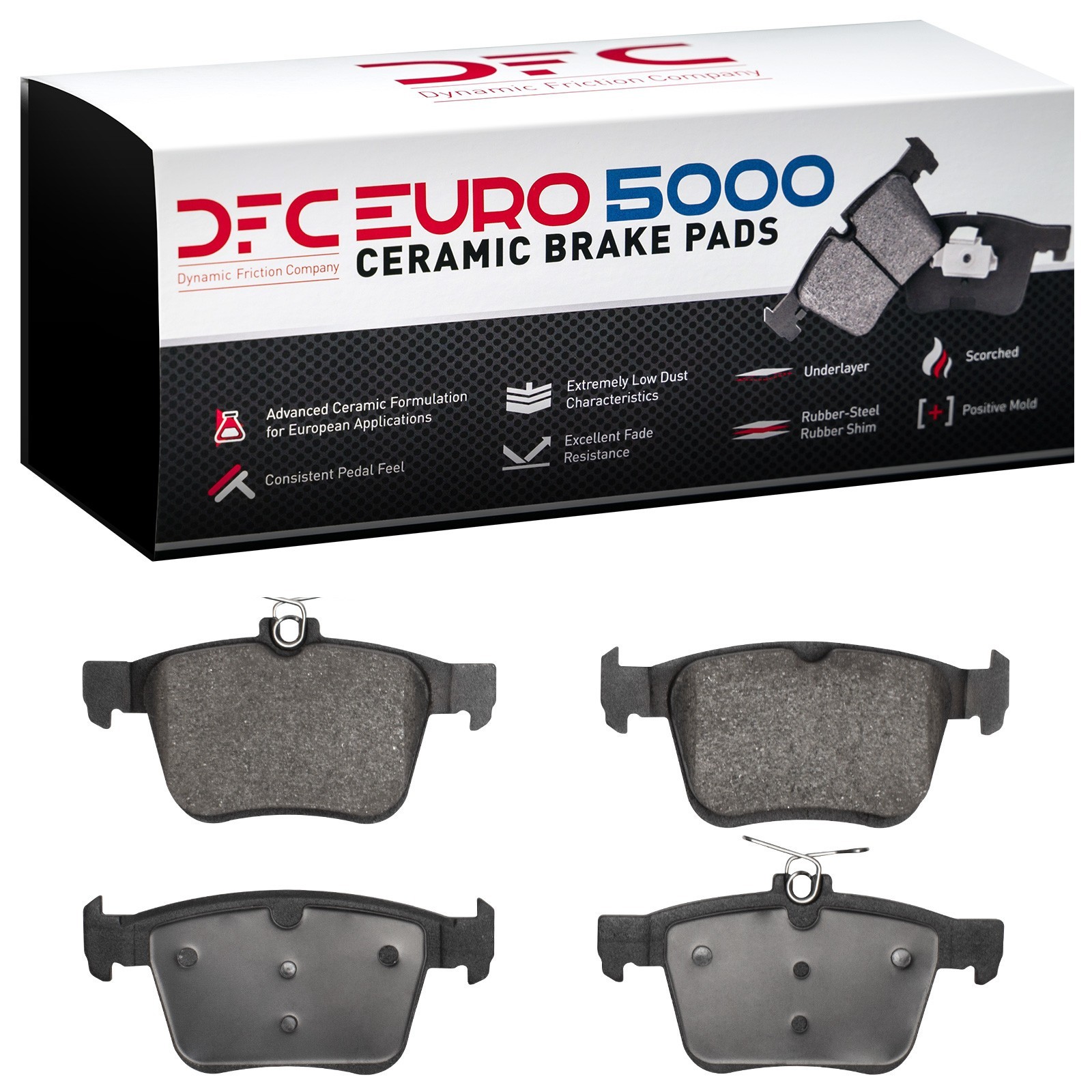 DYN 1600-1761-00 DFC EURO 5000 Ceramic Brake Pads - Image 2