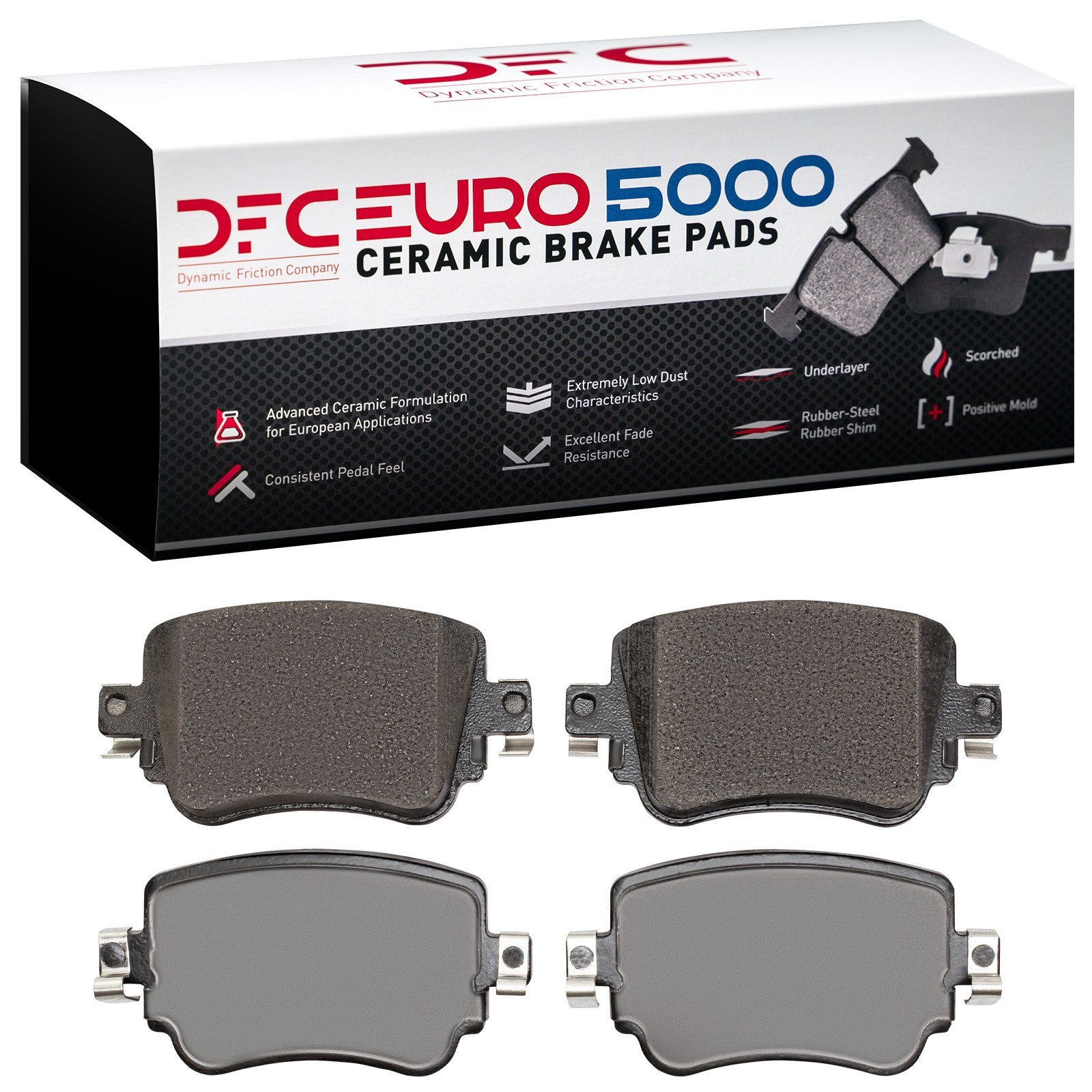 DYN 1600-1779-00 DFC EURO 5000 Ceramic Brake Pads - Image 2