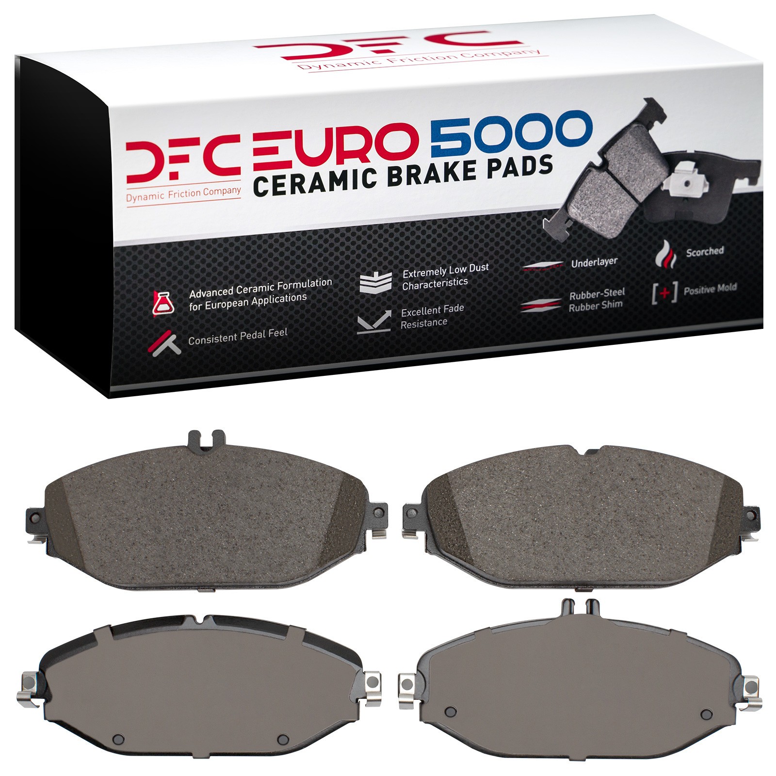 DYN 1600-1794-00 DFC EURO 5000 Ceramic Brake Pads - Image 2