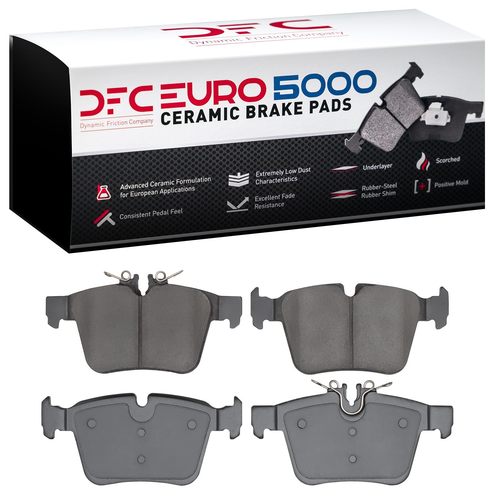 DYN 1600-1795-00 DFC EURO 5000 Ceramic Brake Pads - Image 2