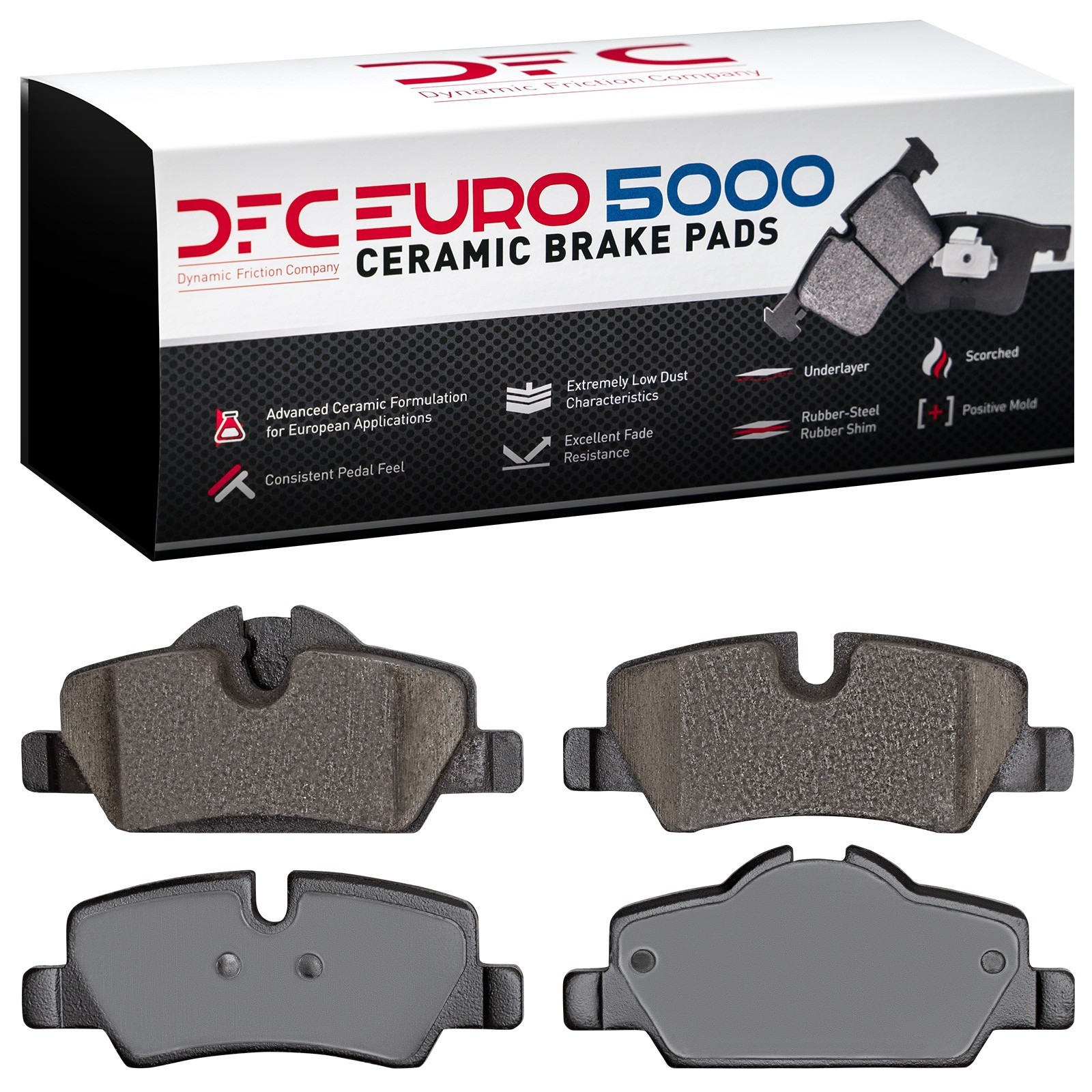DYN 1600-1800-00 DFC EURO 5000 Ceramic Brake Pads - Image 2