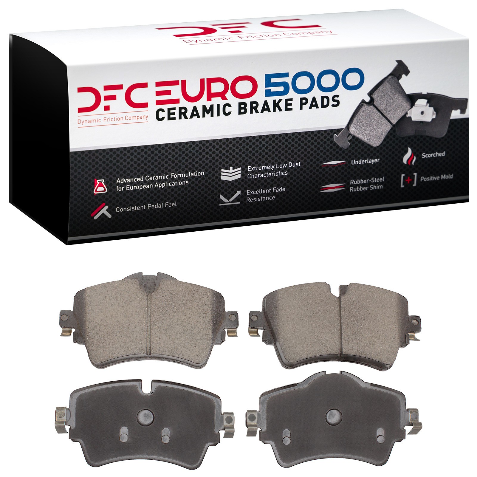 DYN 1600-1801-00 DFC EURO 5000 Ceramic Brake Pads - Image 2