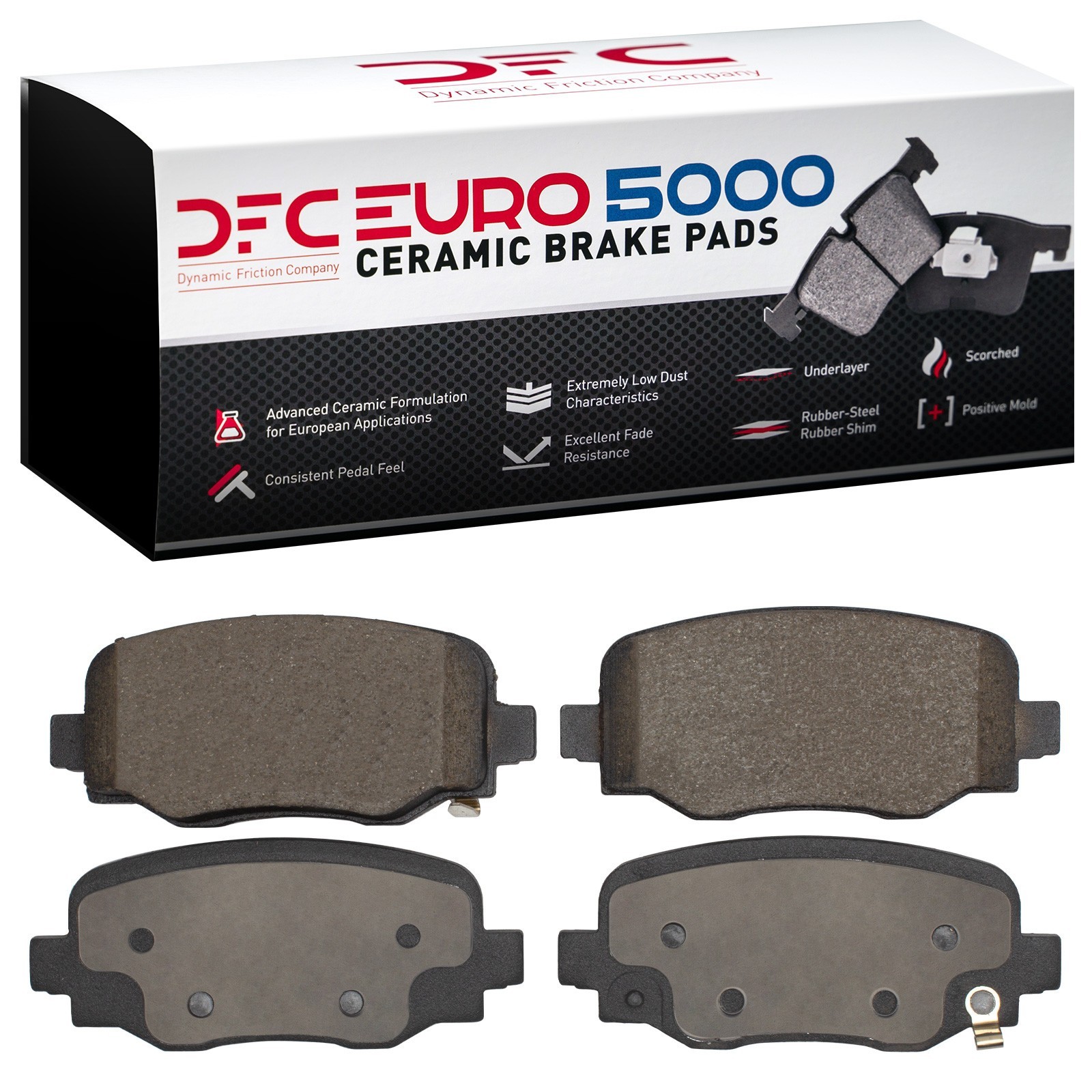 DYN 1600-1809-00 DFC EURO 5000 Ceramic Brake Pads - Image 2