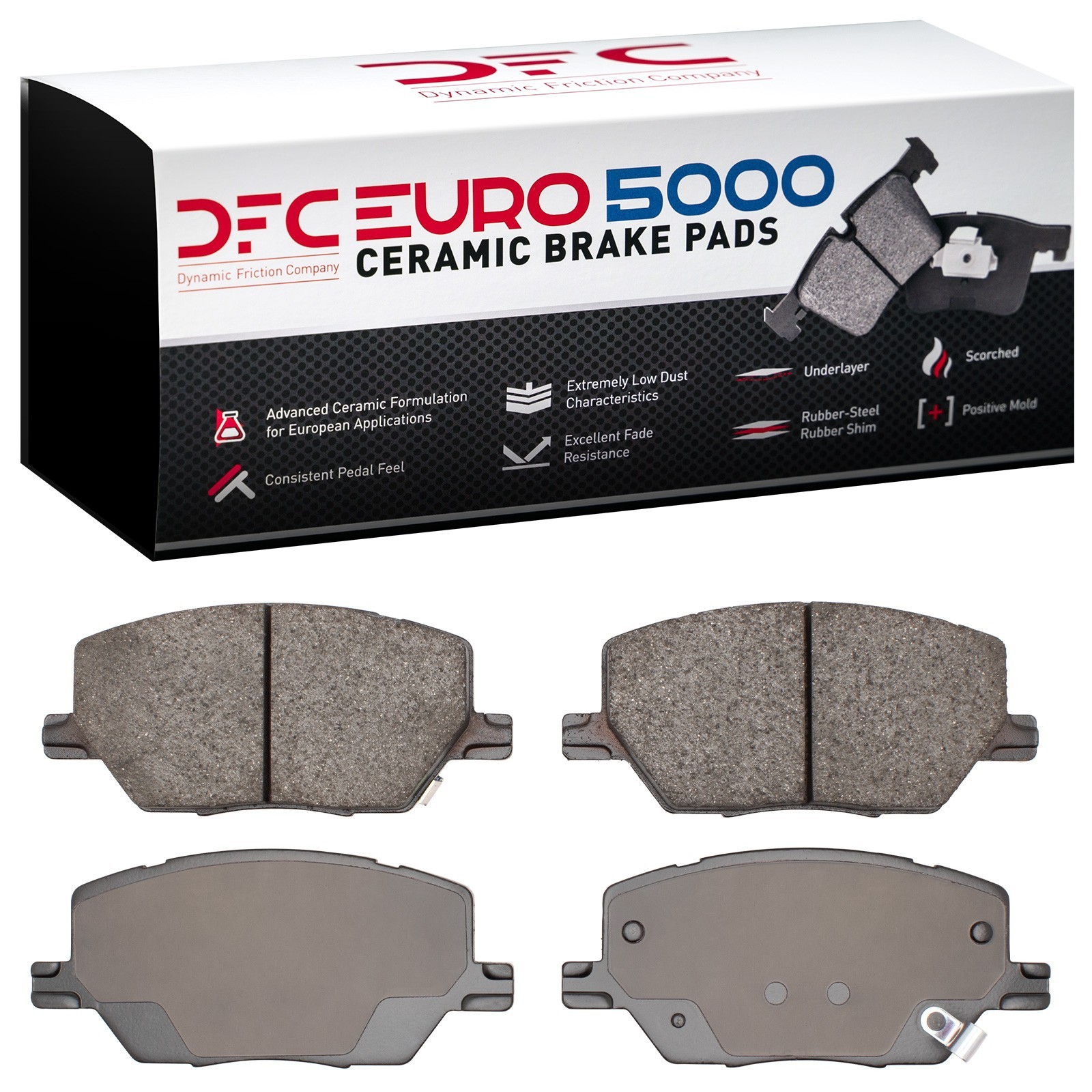 DYN 1600-1811-00 DFC EURO 5000 Ceramic Brake Pads - Image 2
