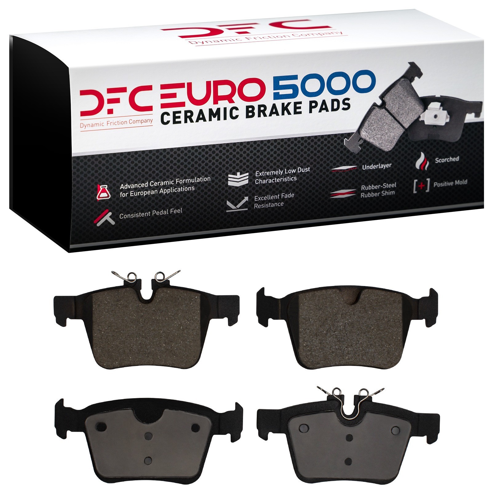 DYN-1600-1821-00 DFC EURO 5000 Ceramic Brake Pads - Image 2